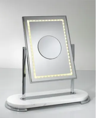 polished chrome mirror