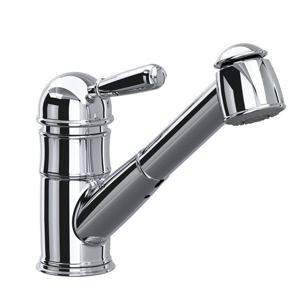 polished chrome kitchen faucet