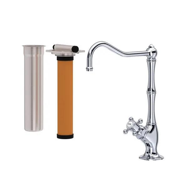 polished chrome kitchen faucet