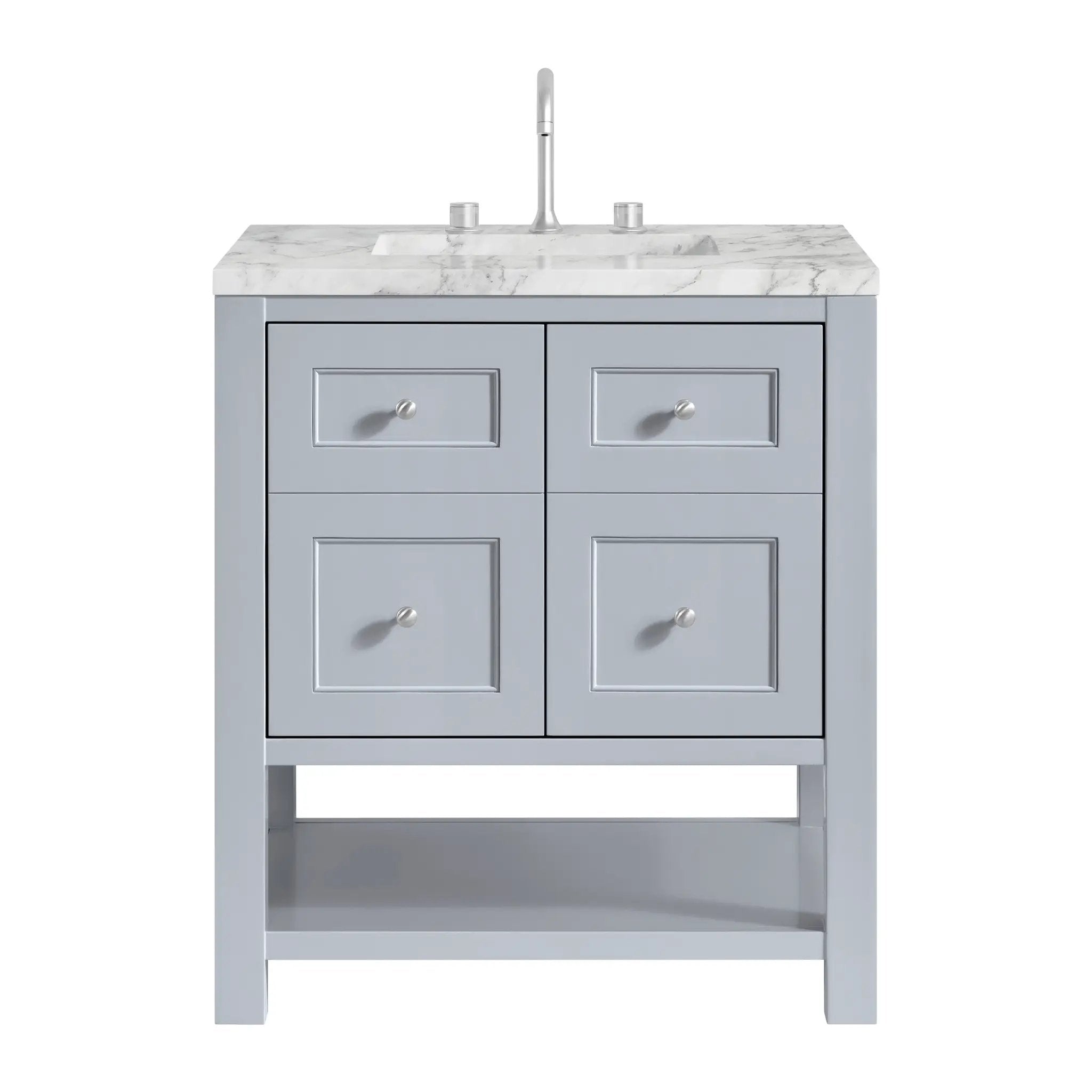 James Martin Breckenridge 30" Single Vanity Set - Serenity Blue by James Martin Vanities