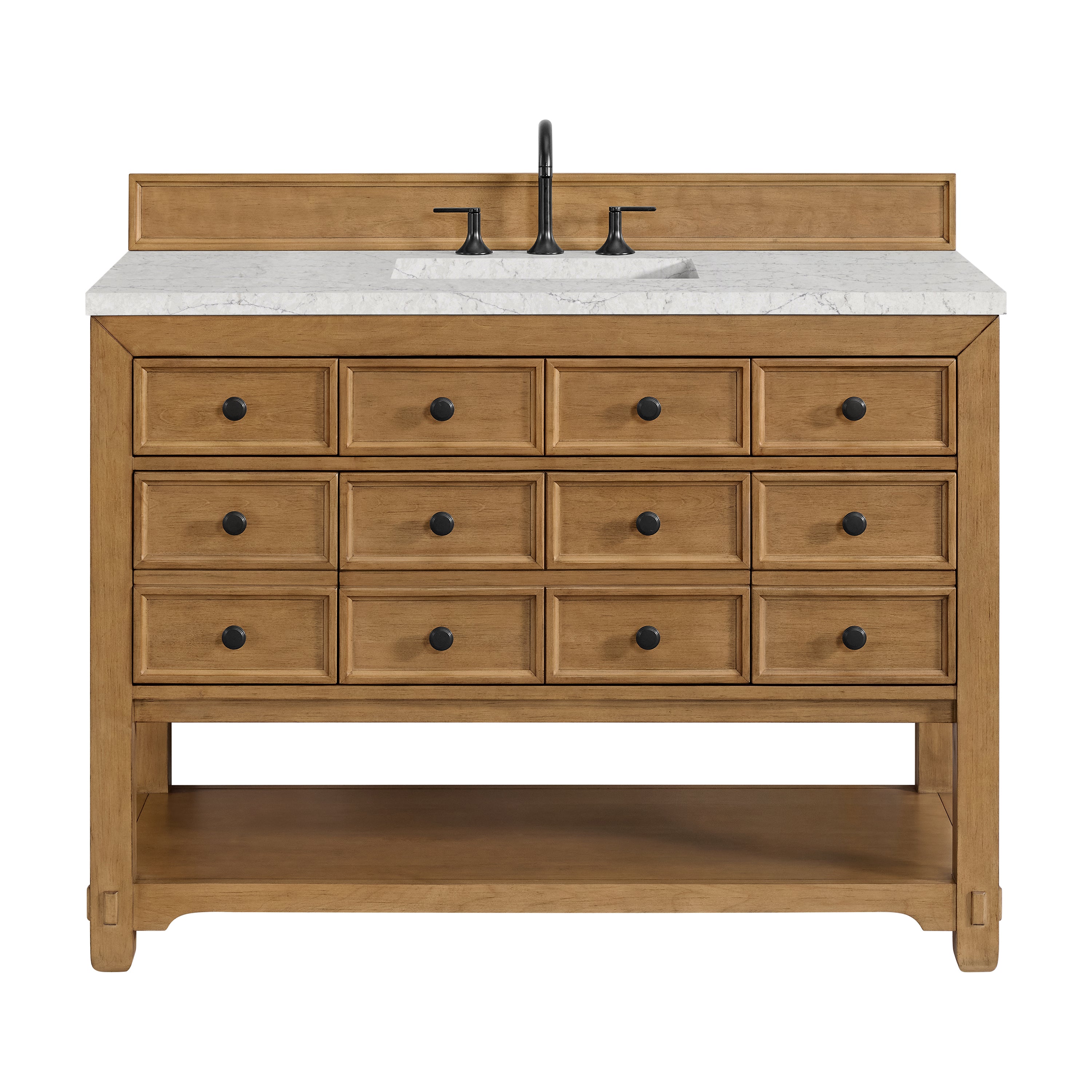 James Martin Vanities Malibu 48" Single Vanity - Amber Birch