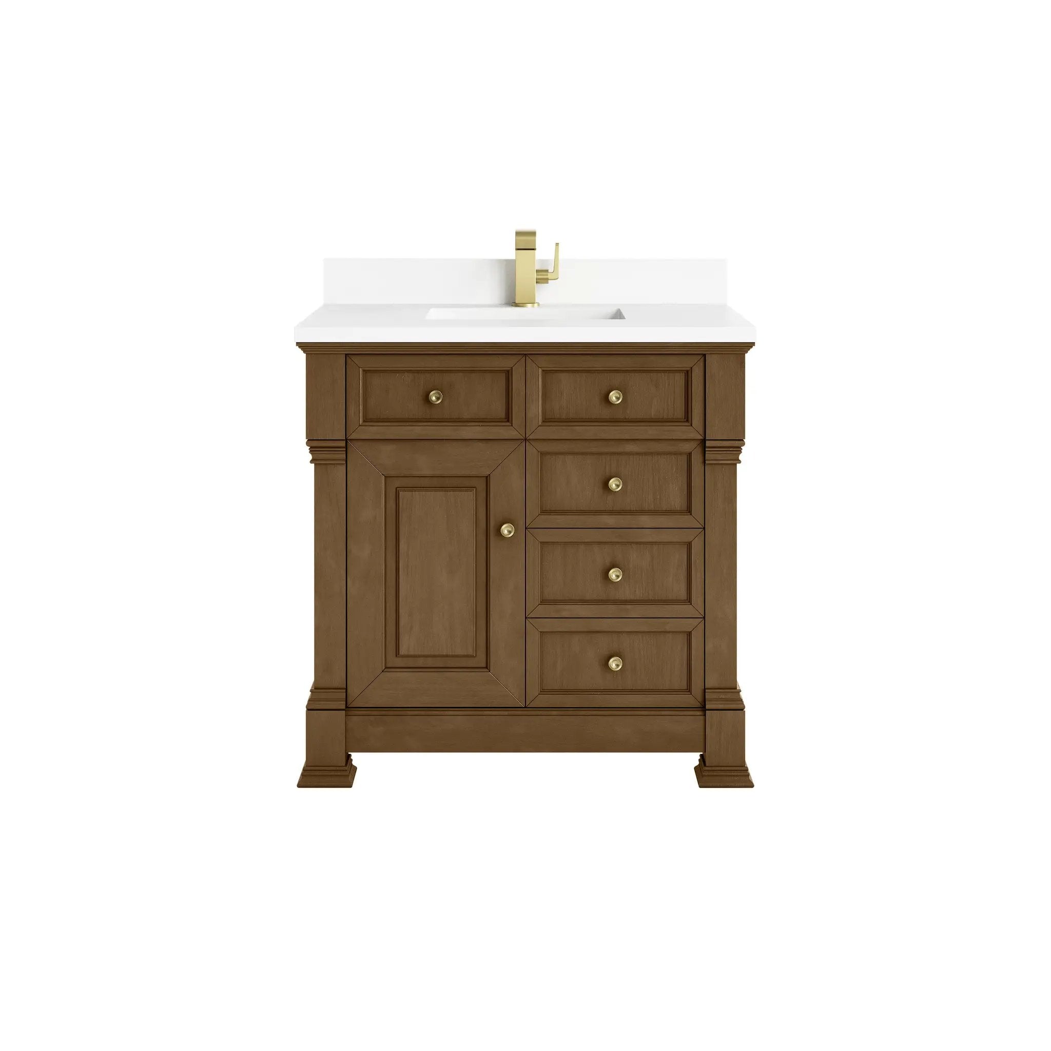 James Martin Brookfield 36" Single Vanity Set - Honey Oak by James Martin Vanities