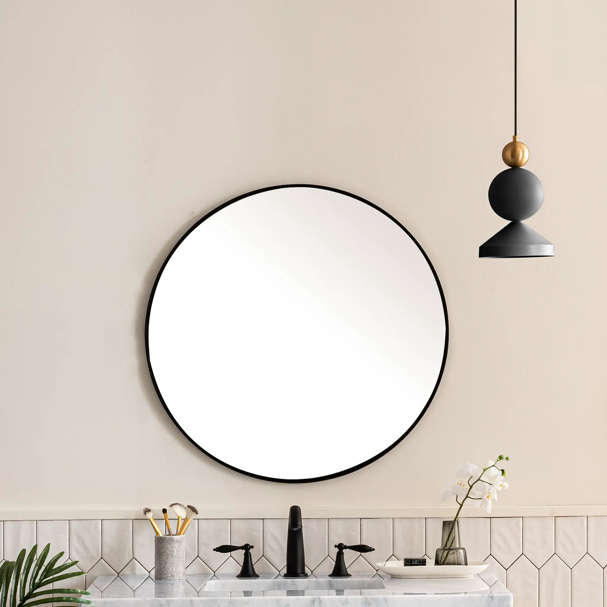 matte black mirror