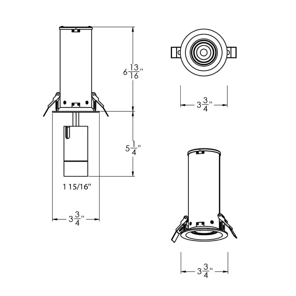 white recessed