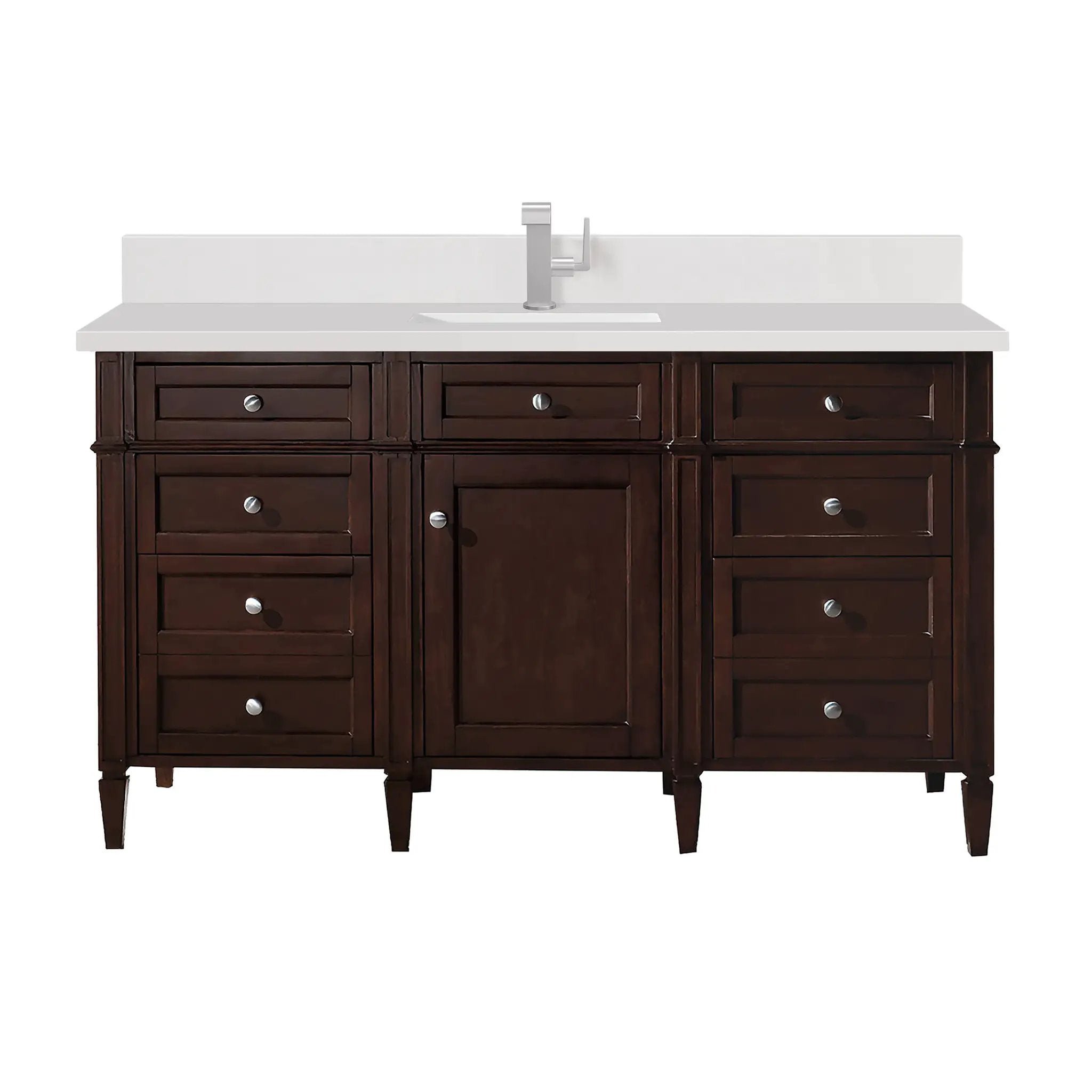 James Martin Brittany 60" Single Vanity Set - Burnished Mahogany by James Martin Vanities