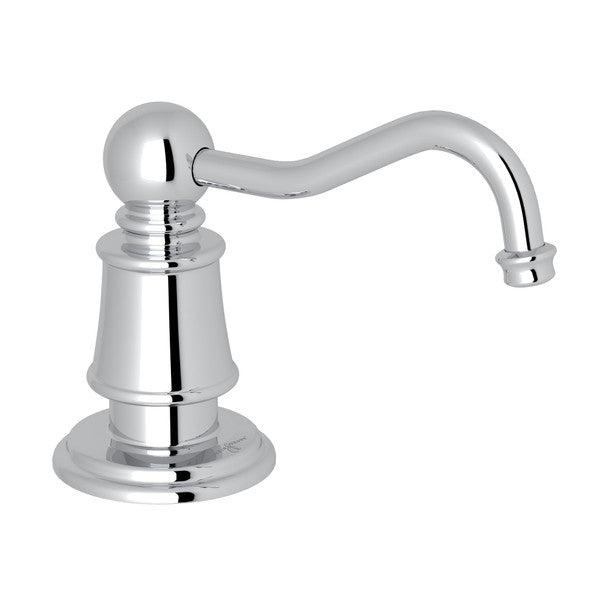 polished chrome soap dispenser