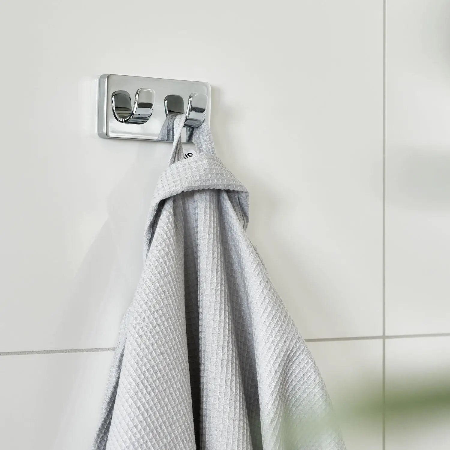 polished chrome towel hook