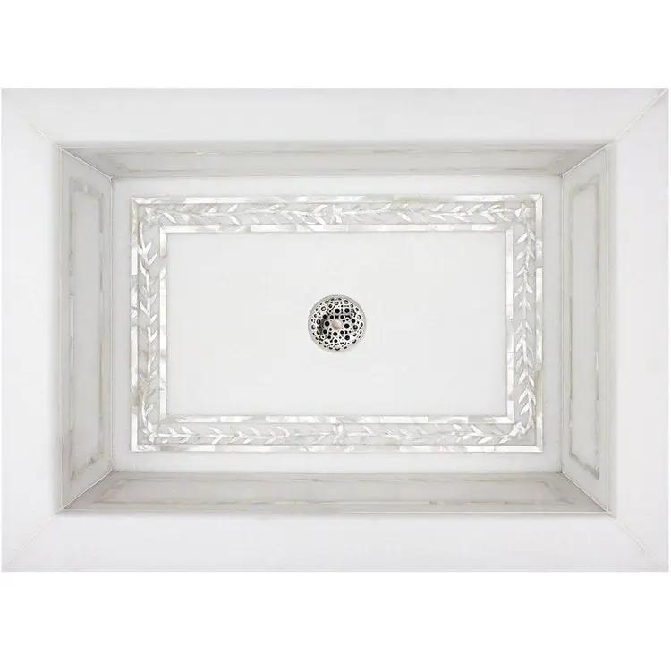 white marble sink