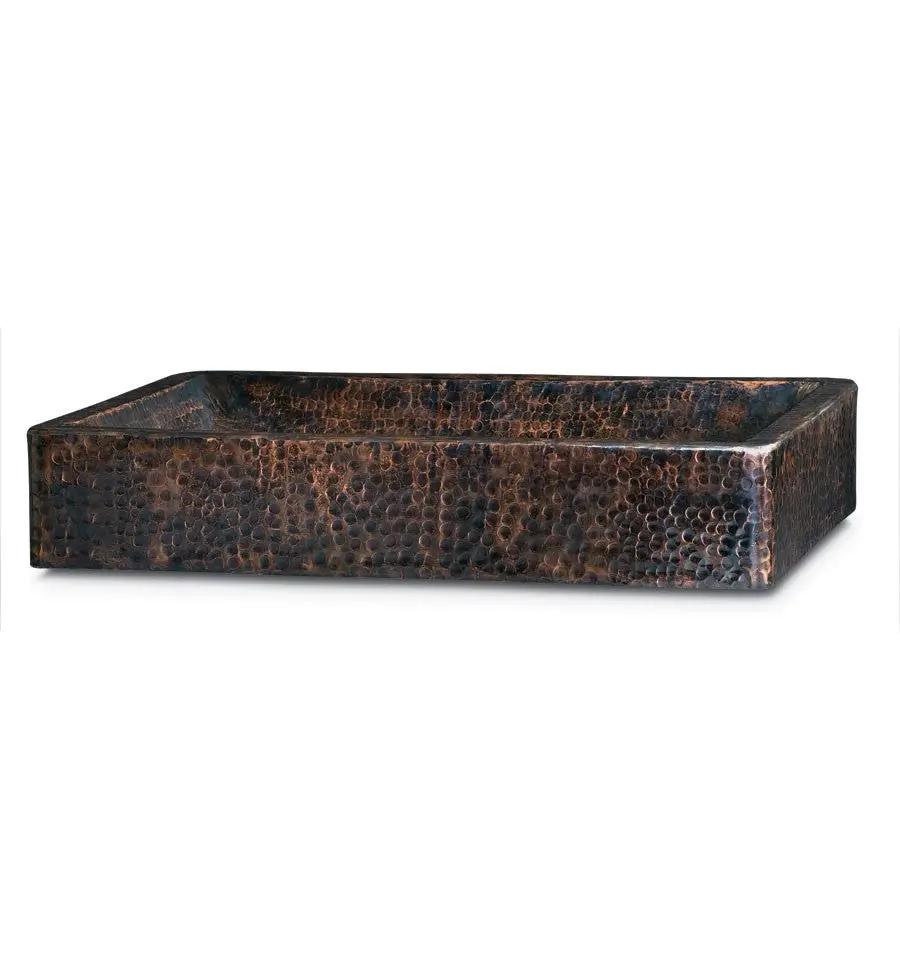 black nickel hammered sink