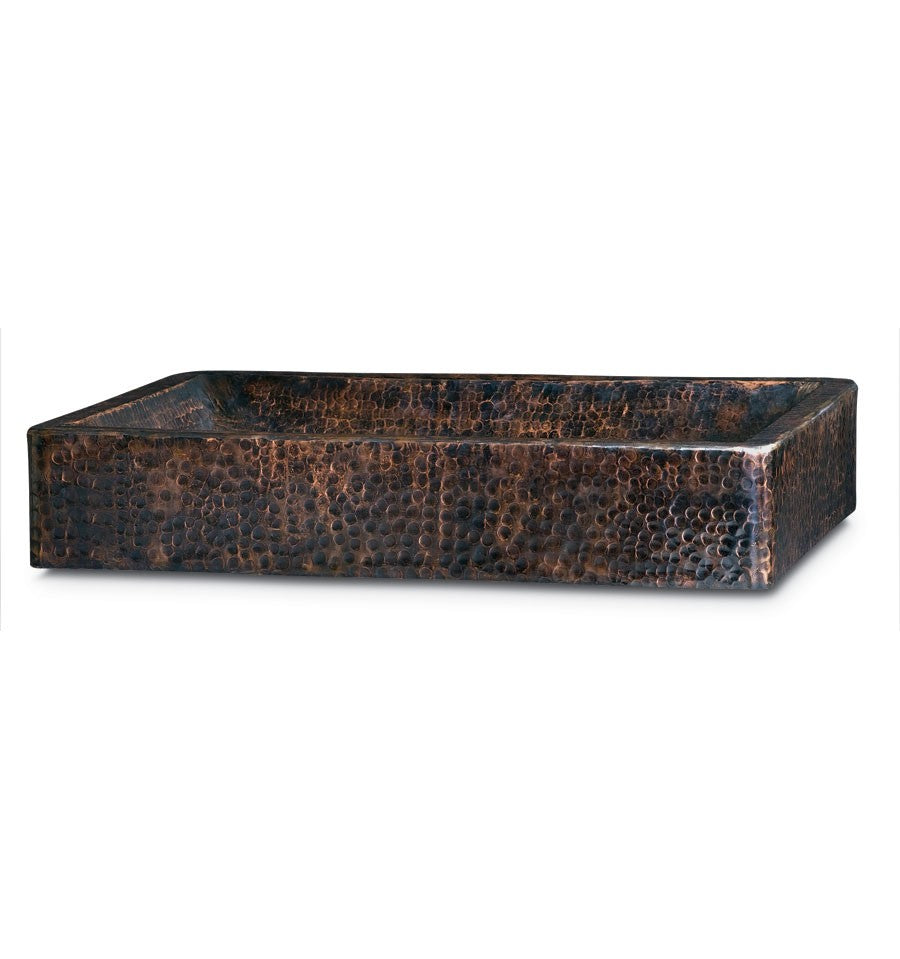 black nickel hammered sink