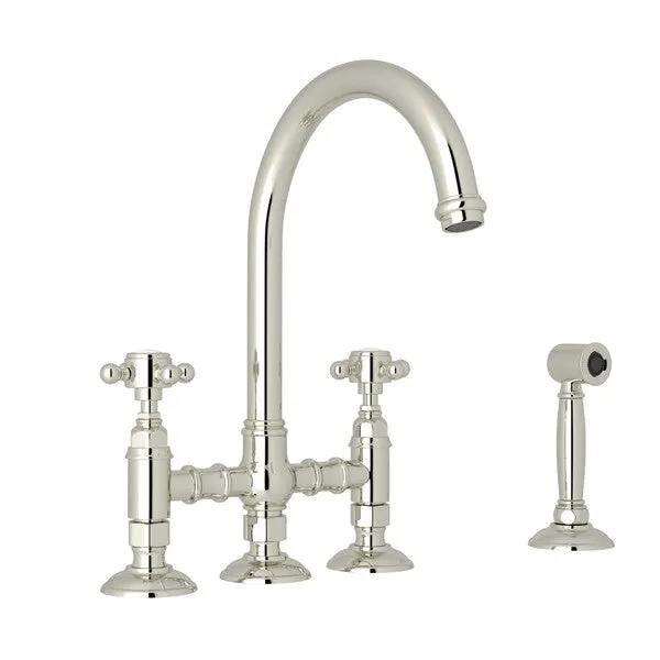 Rohl San Julio Bridge Kitchen Faucet with Side Spray by Rohl