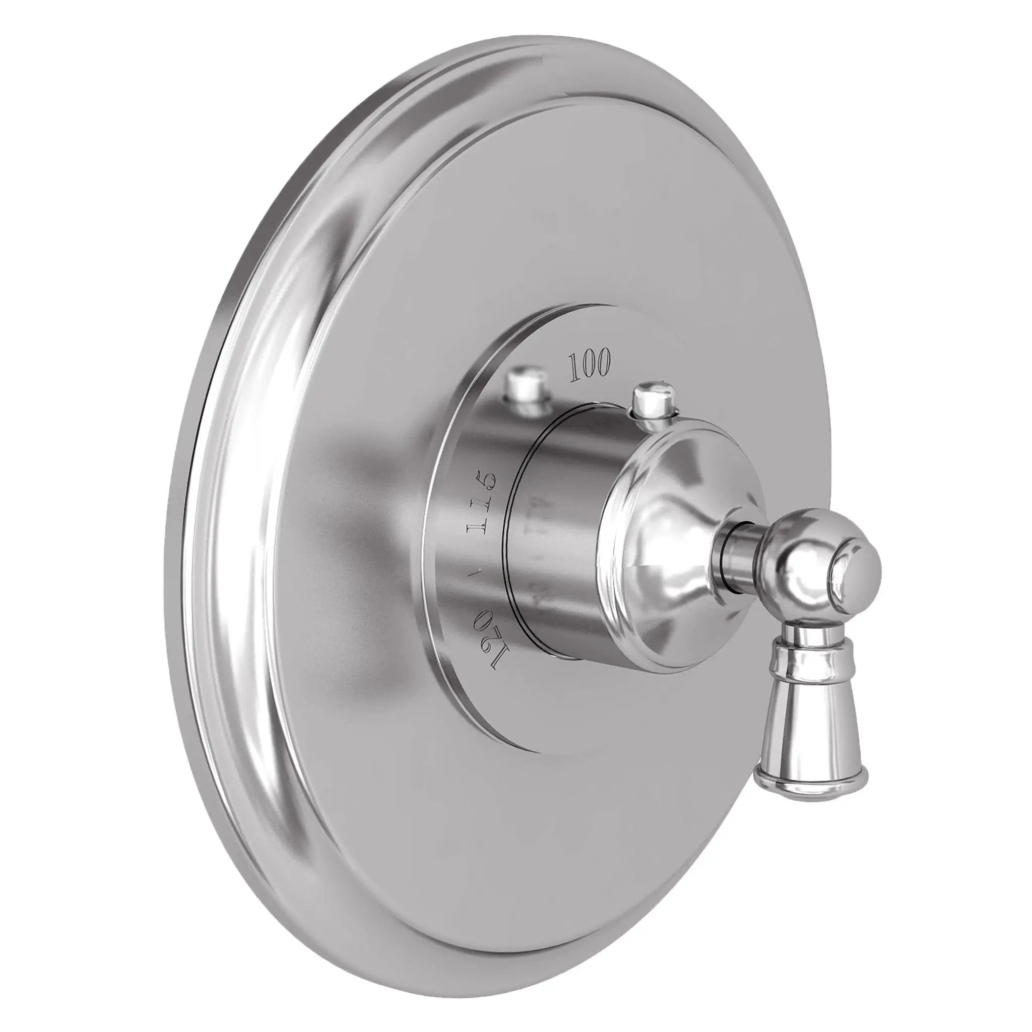 polished chrome thermostatic trim plate
