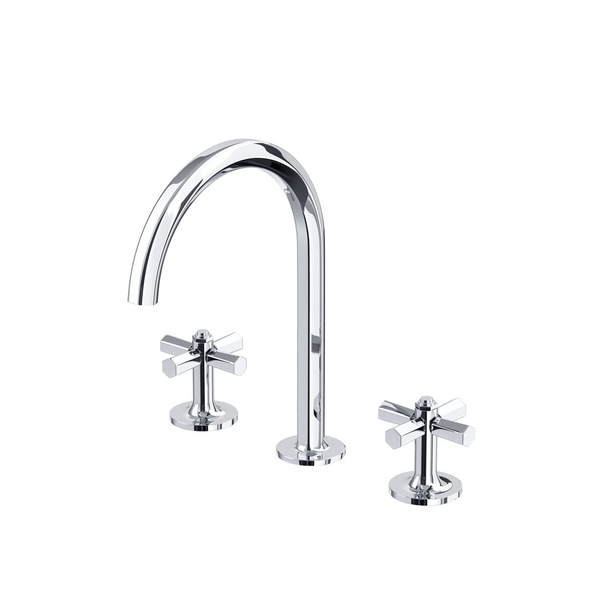 polished chrome bathroom faucet