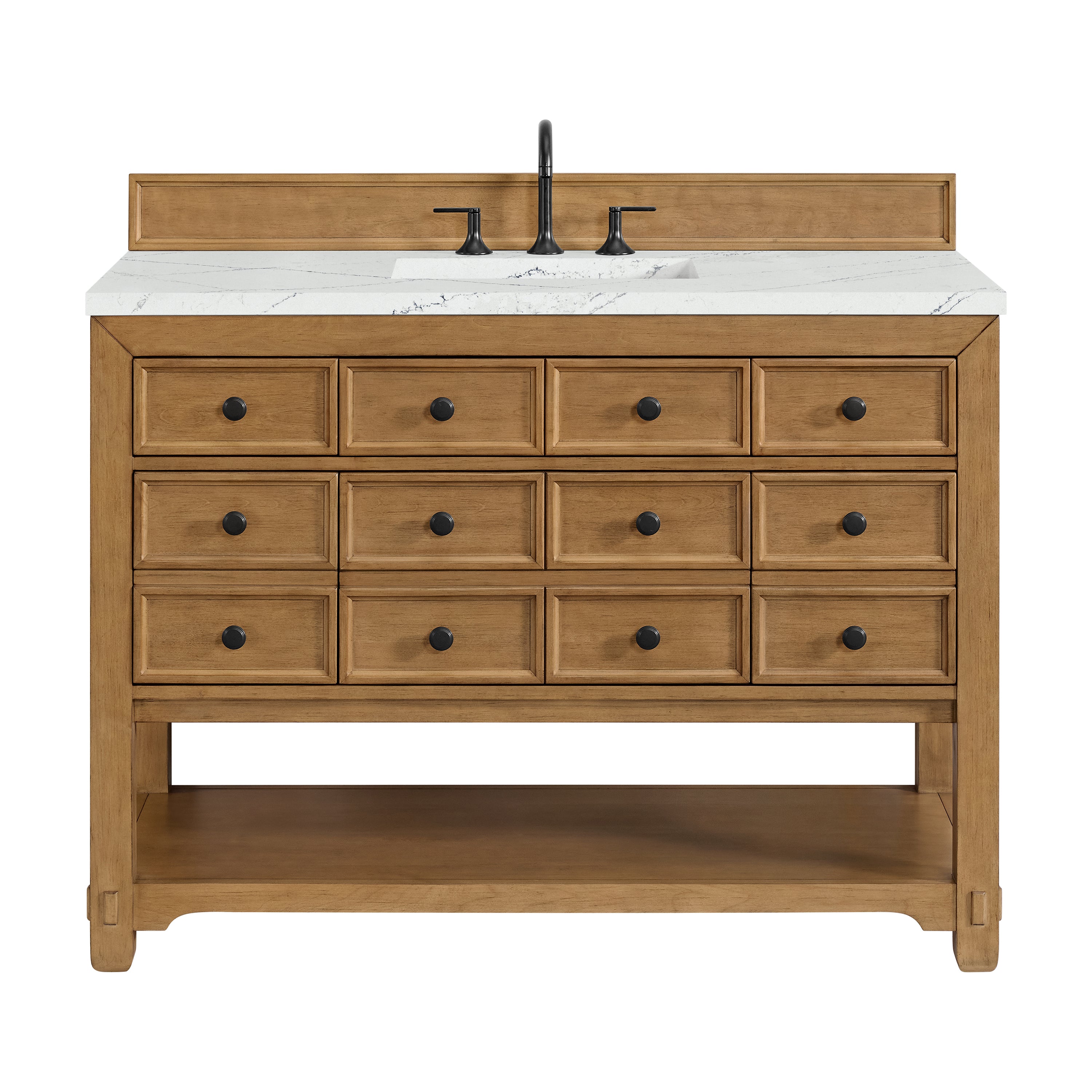 James Martin Vanities Malibu 48" Single Vanity - Amber Birch