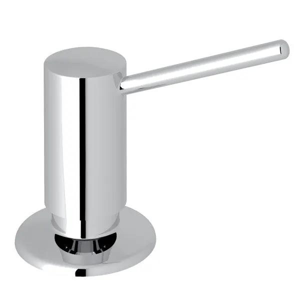polished chrome soap dispenser