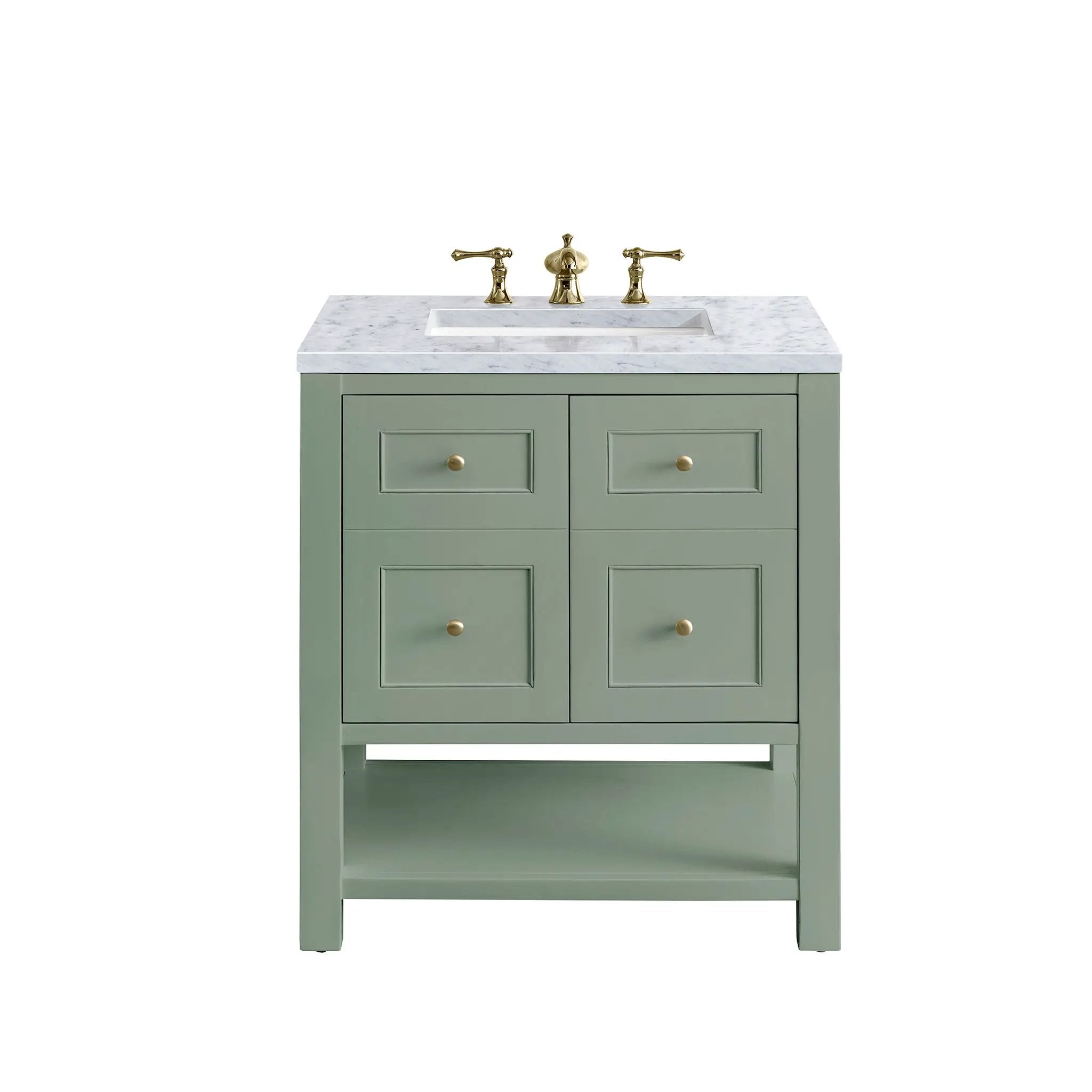 James Martin Breckenridge 30" Single Vanity Set - Smokey Celadon by James Martin Vanities