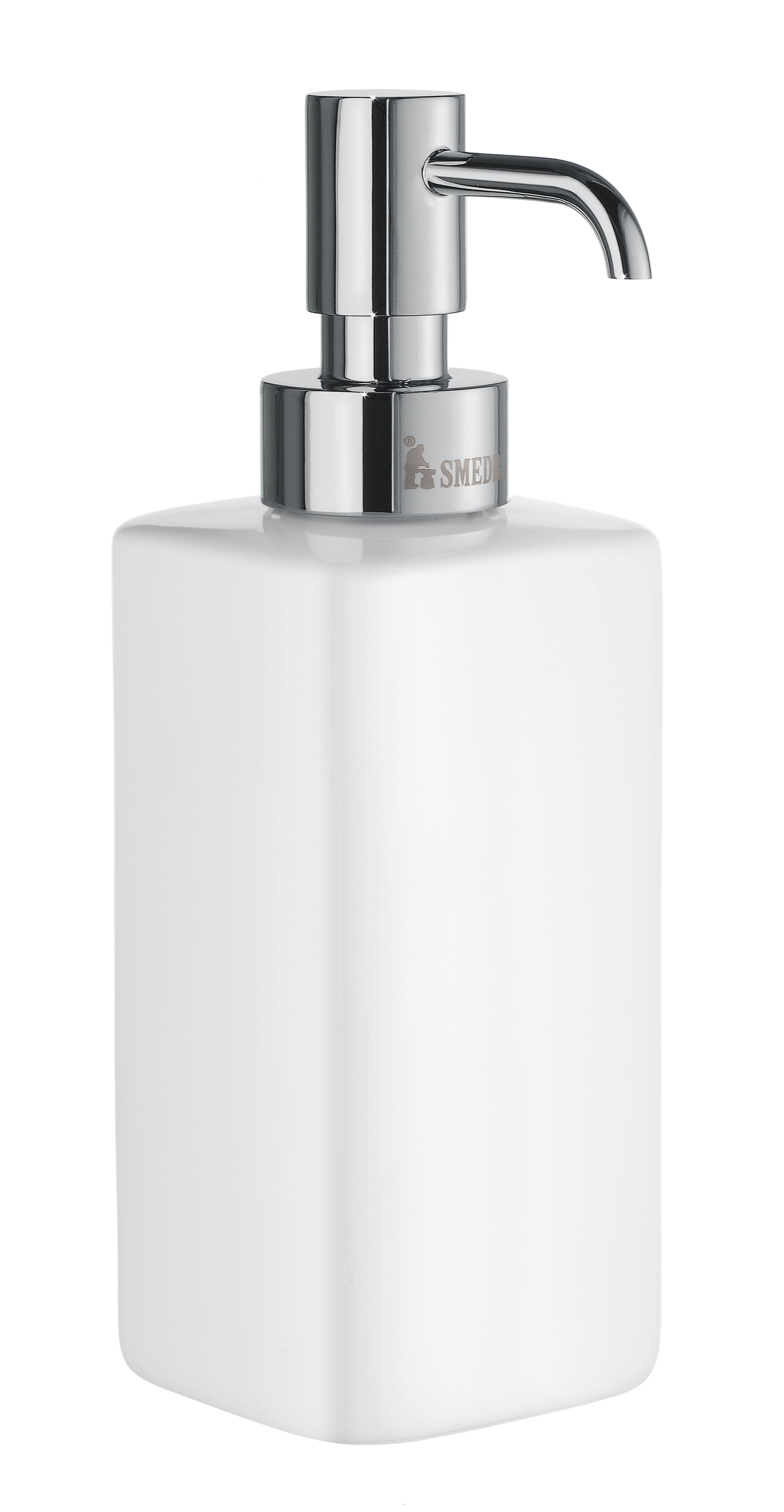 polished chrome soap dispenser