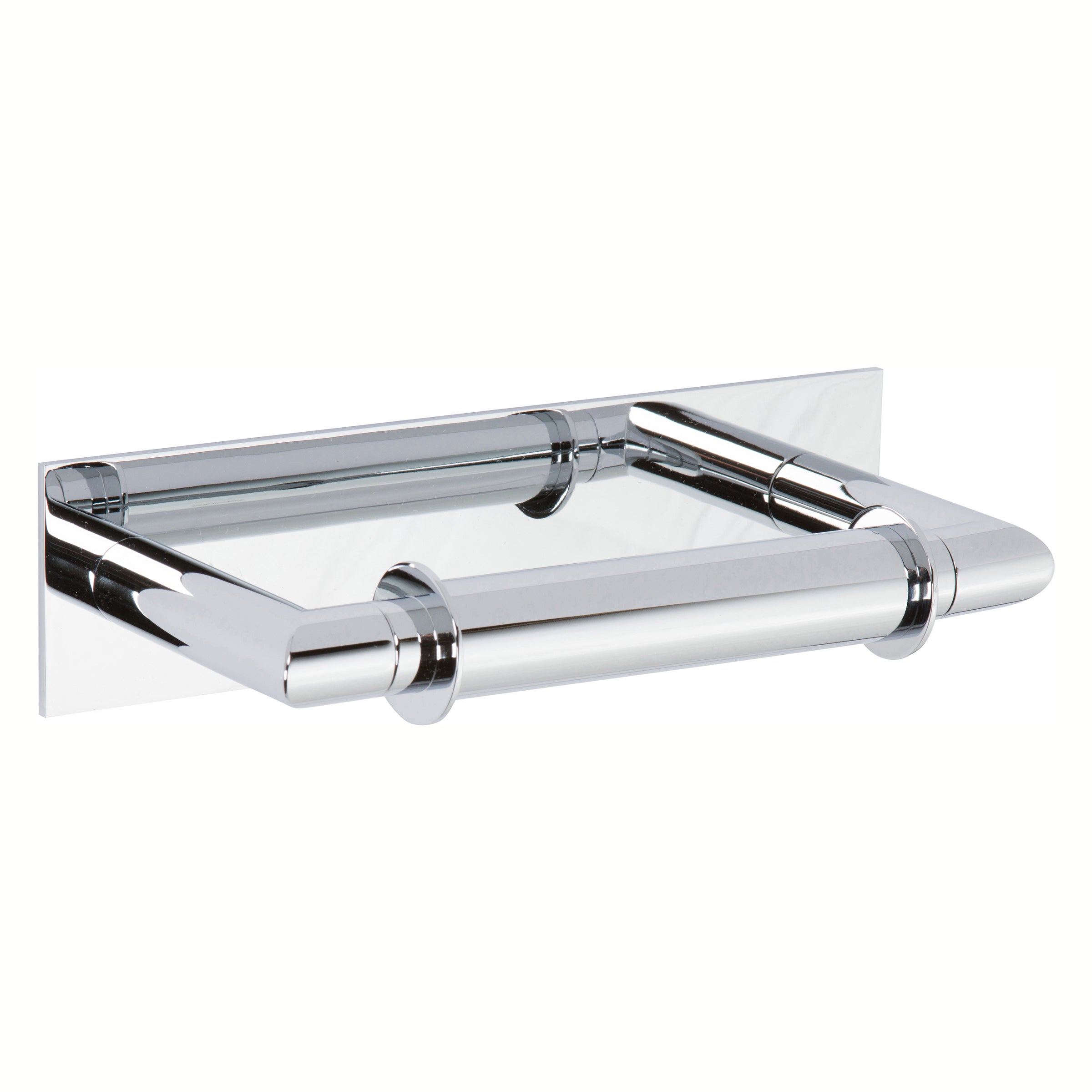 polished chrome tissue holder