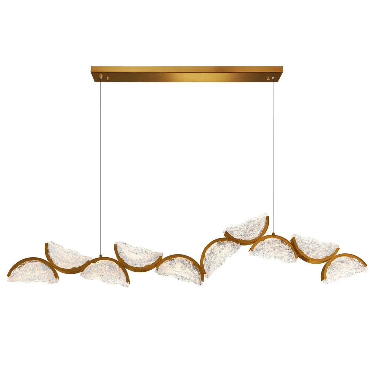 CWI Lighting Moon Integrated LED 70" Chandelier with Handcrafted Glass by CWI Lighting