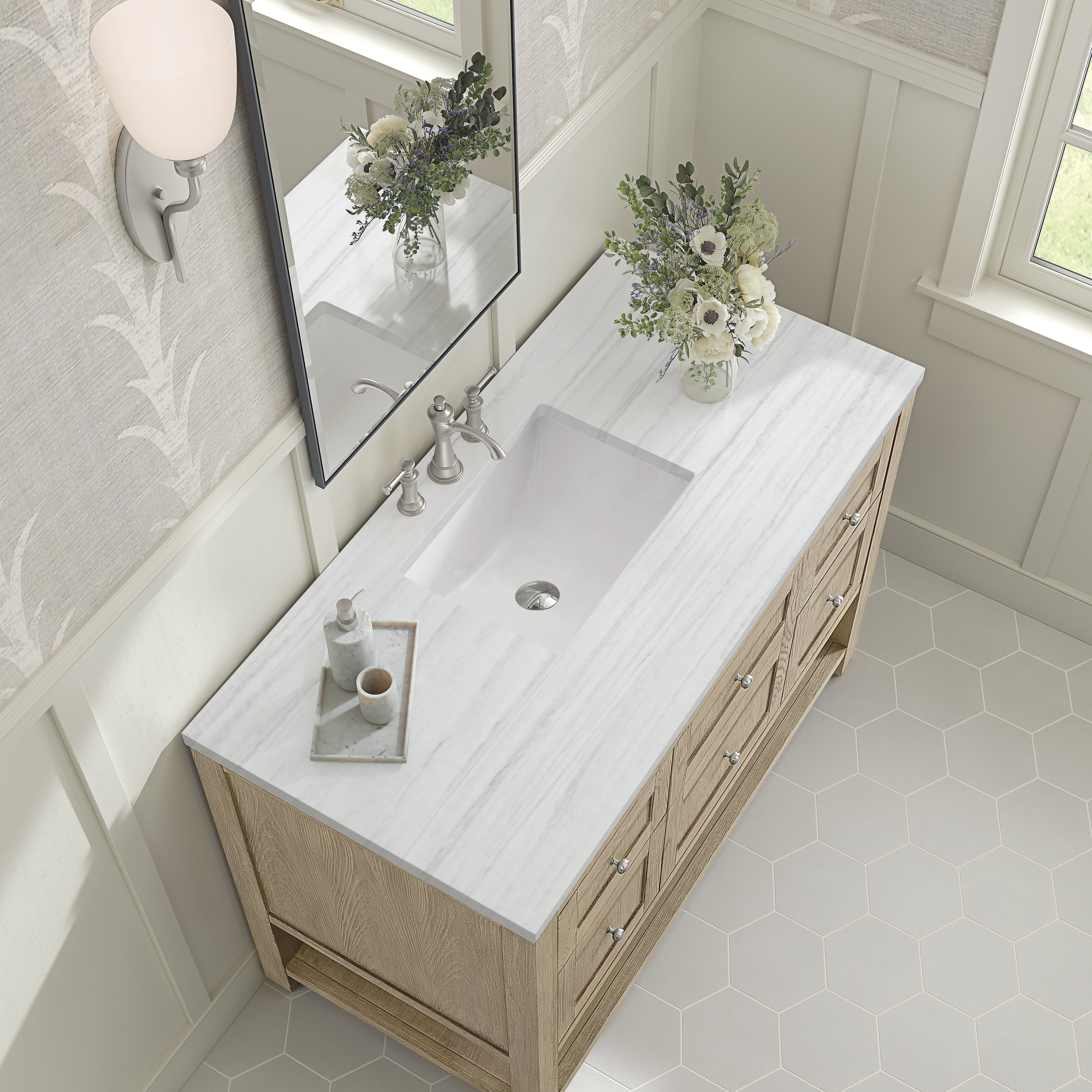 arctic fall solid surface top vanity