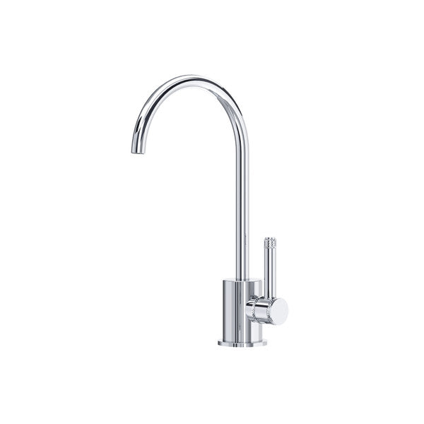 polished chrome kitchen faucet