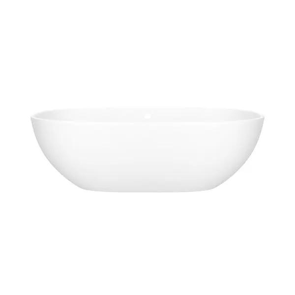 matte white bathtub