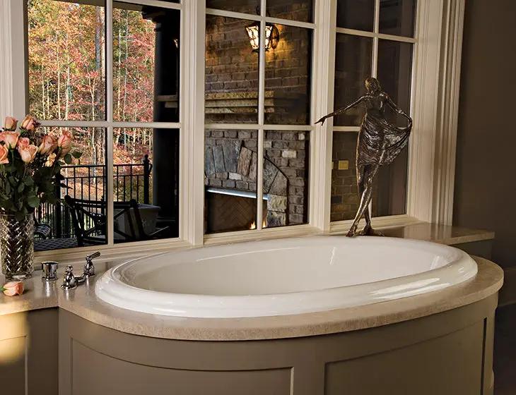 white bathtub