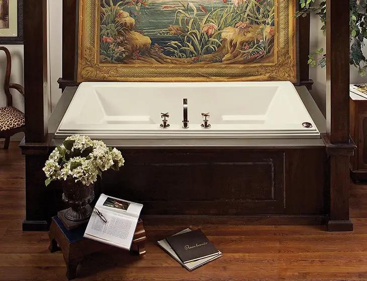 white bathtub