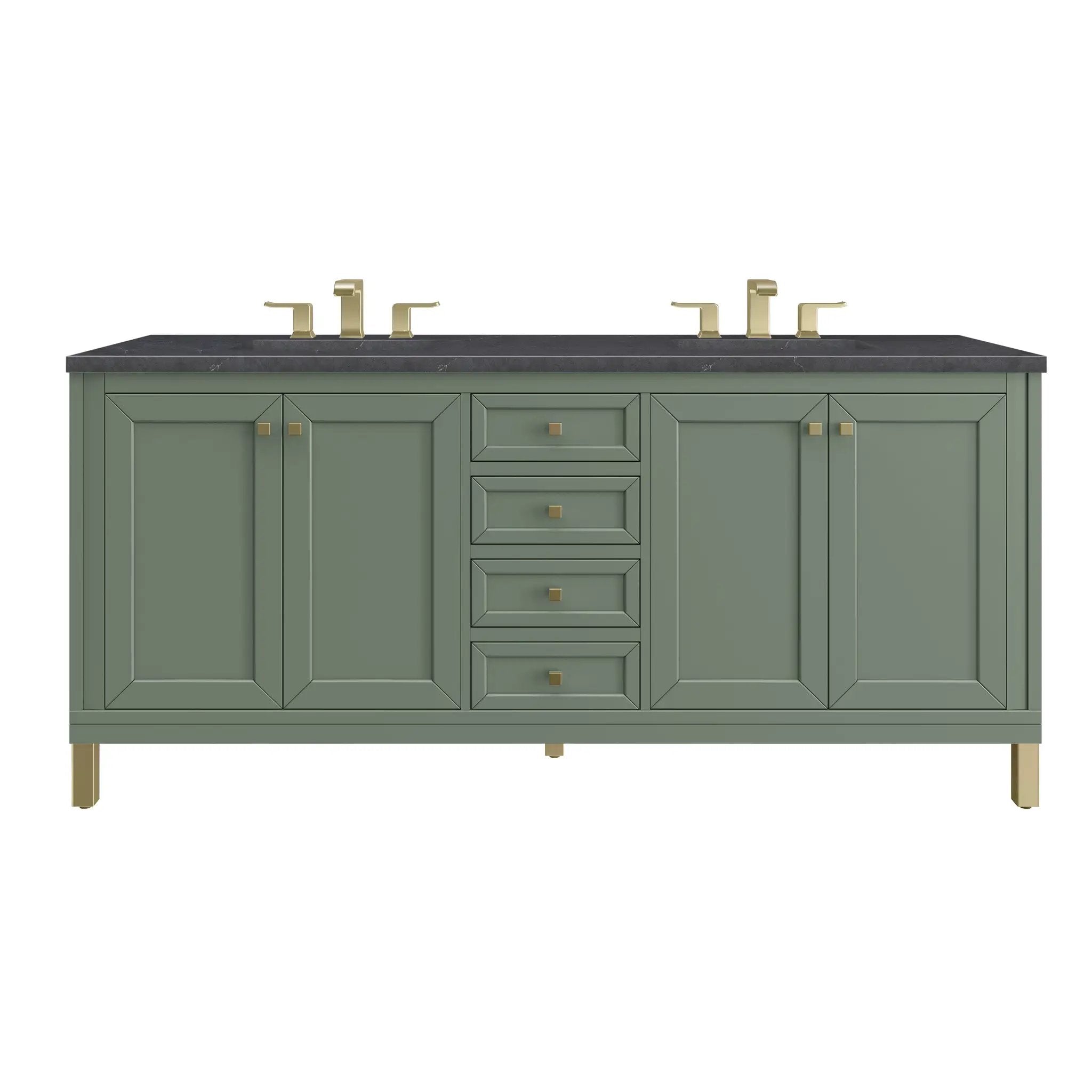 James Martin Chicago 72" Double Vanity Set - Smokey Celadon by James Martin Vanities