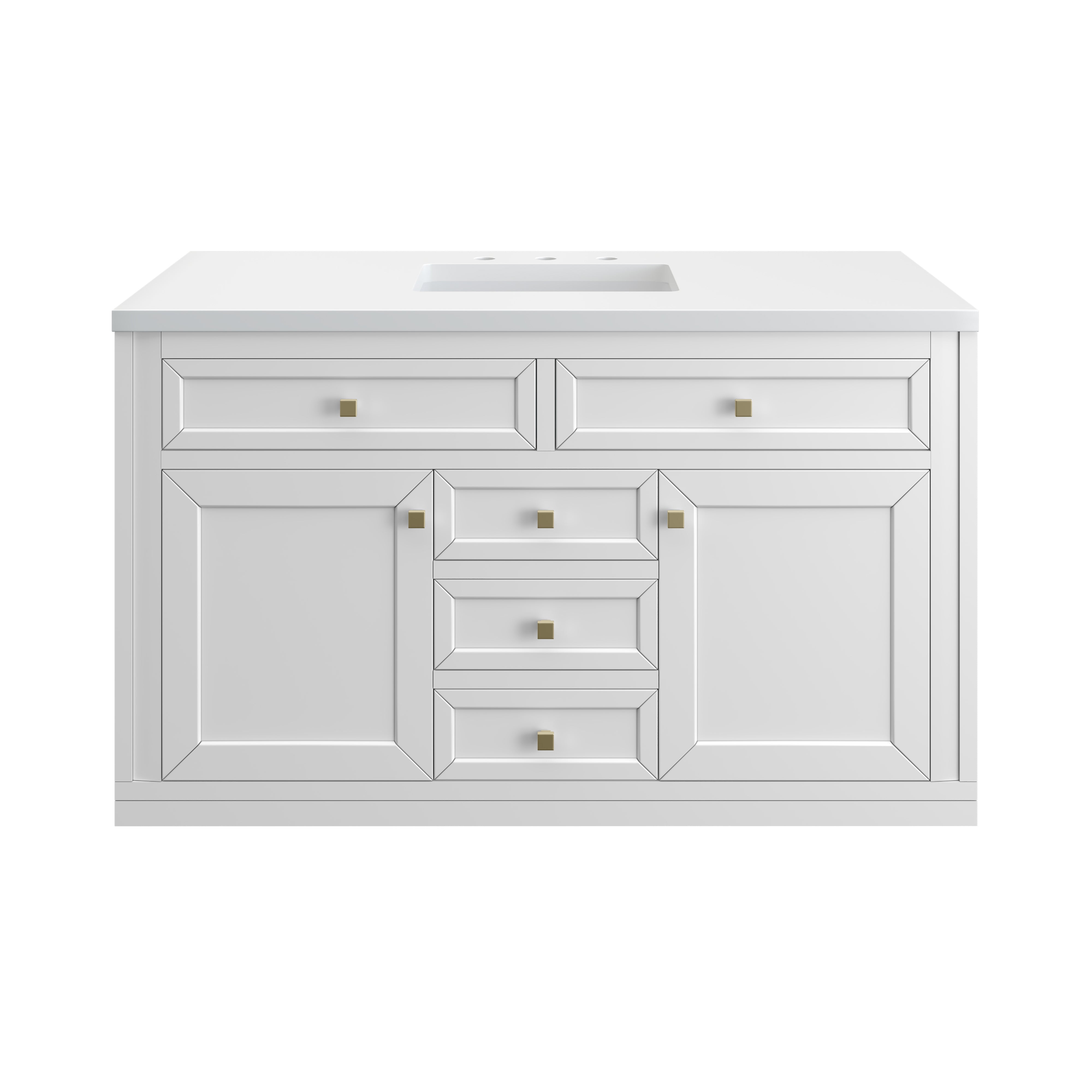 James Martin Vanities Chicago 48" Single Vanity - Glossy White