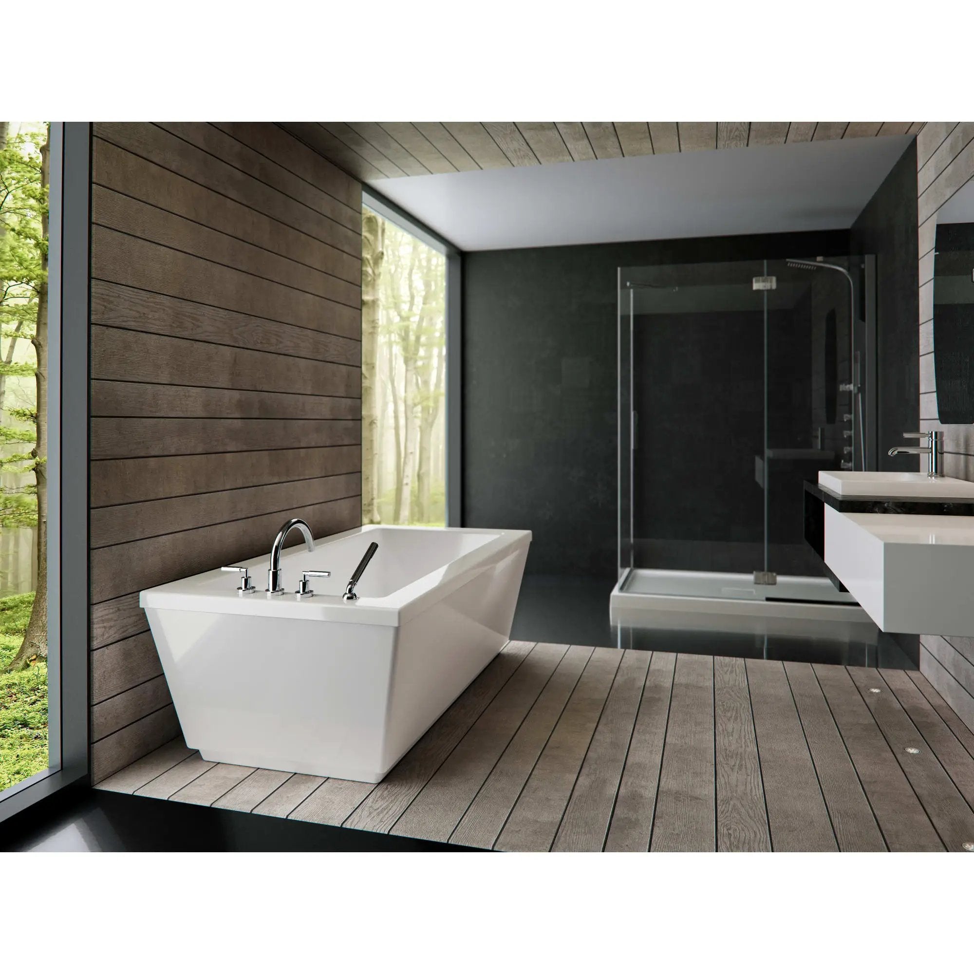 white bathtub