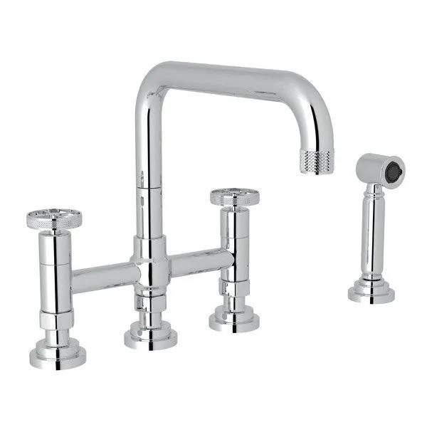 polished chrome kitchen faucet