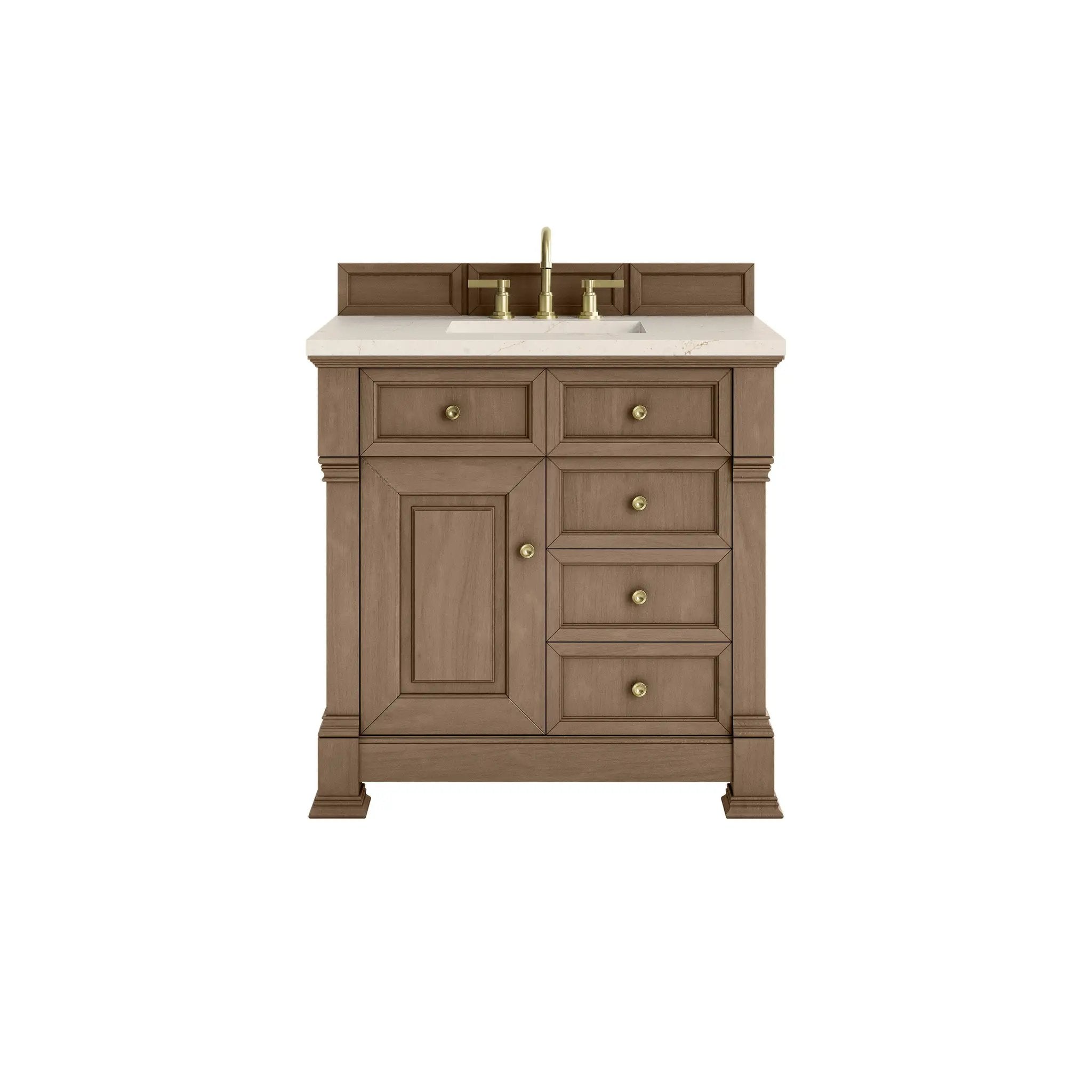 James Martin Brookfield 36" Single Vanity Set - Pecan by James Martin Vanities