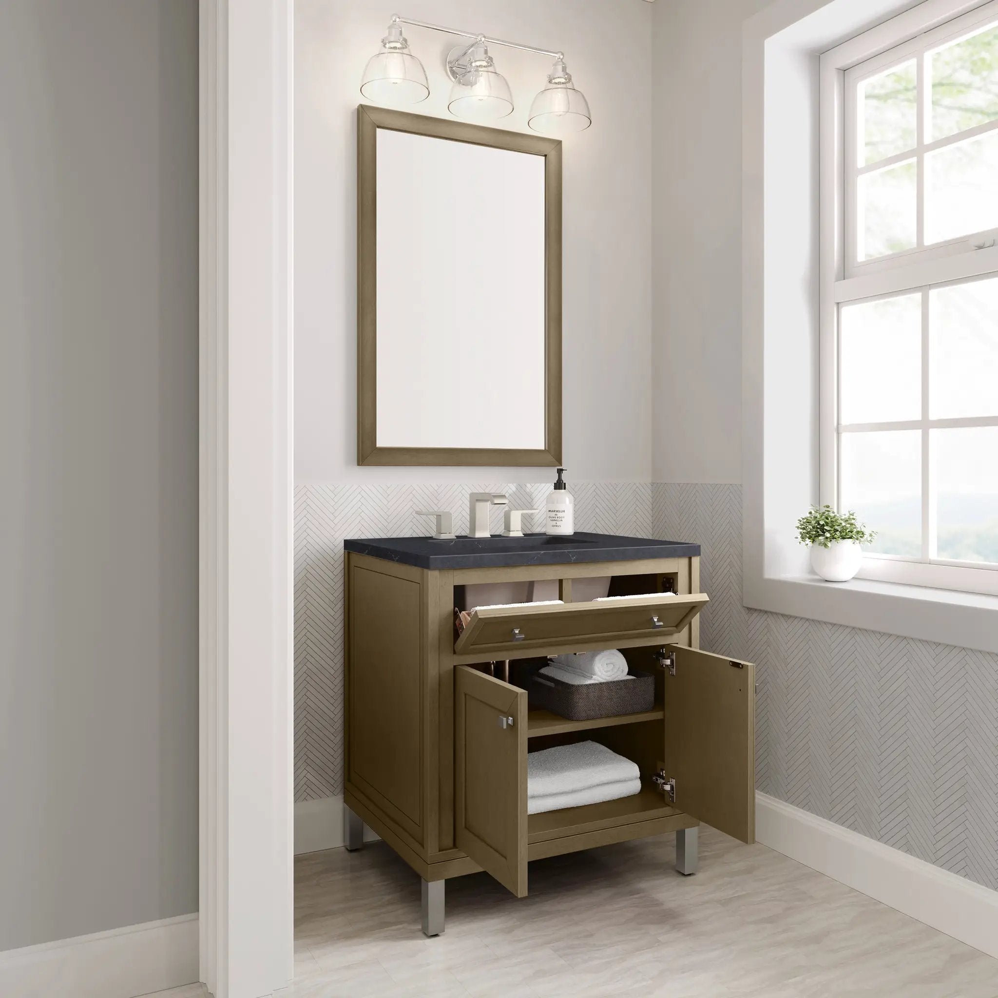 walnut whisper vanity