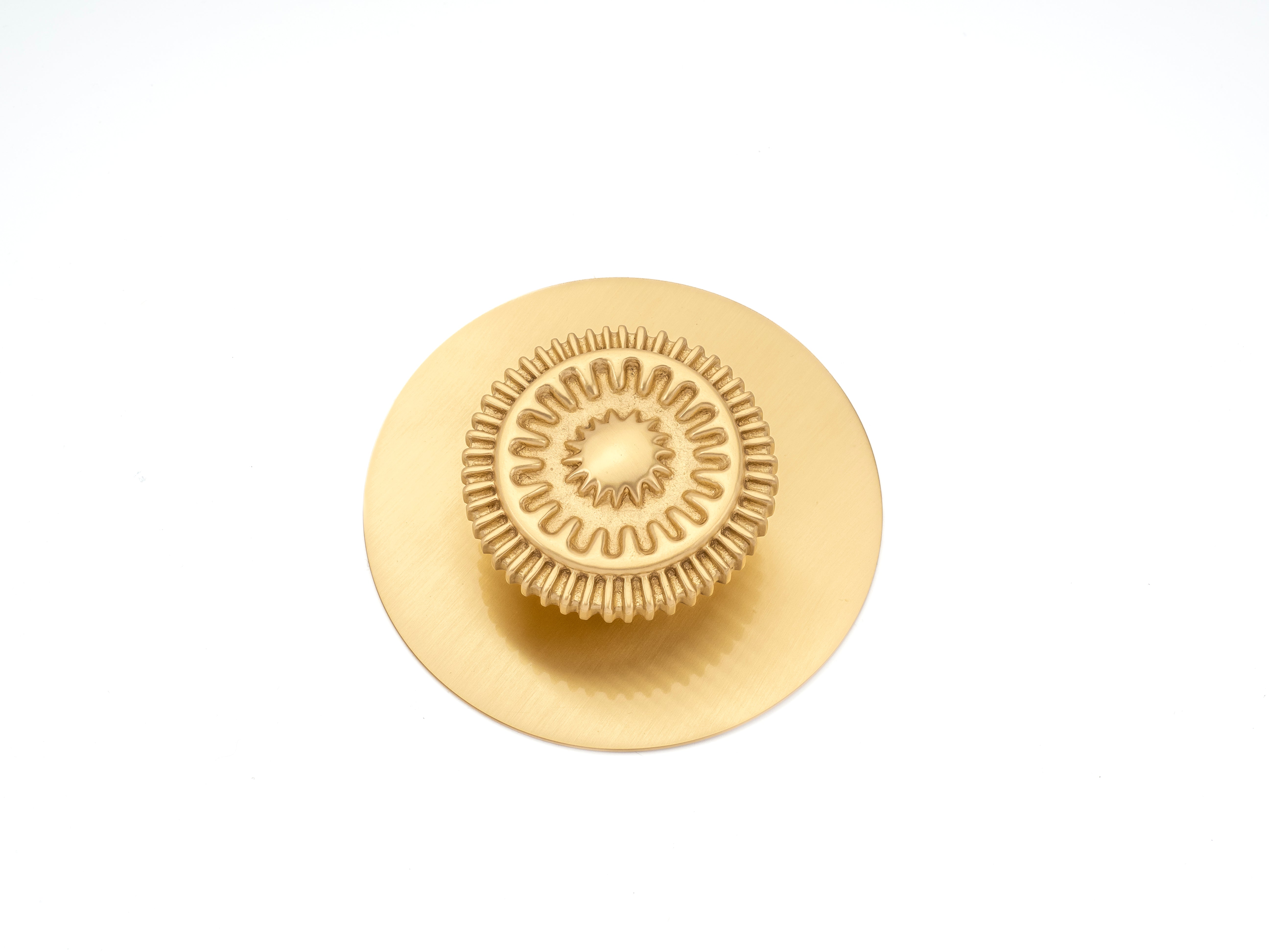 satin brass knob