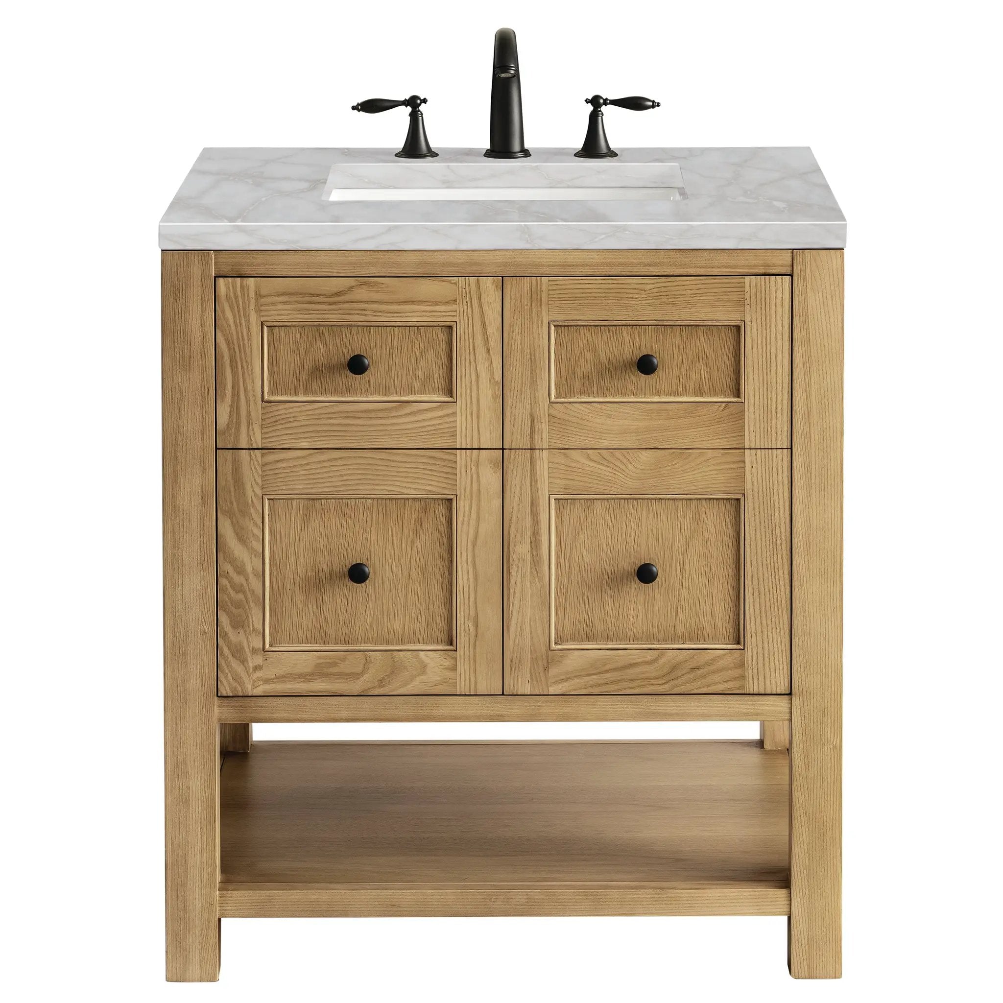 James Martin Breckenridge 30" Single Vanity Set - Light Natural Oak by James Martin Vanities