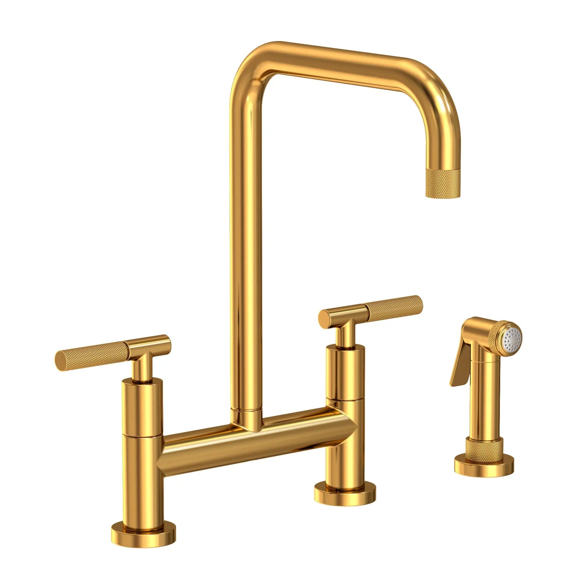 Newport Brass Muncy Kitchen Bridge Faucet with Side Spray by Newport Brass