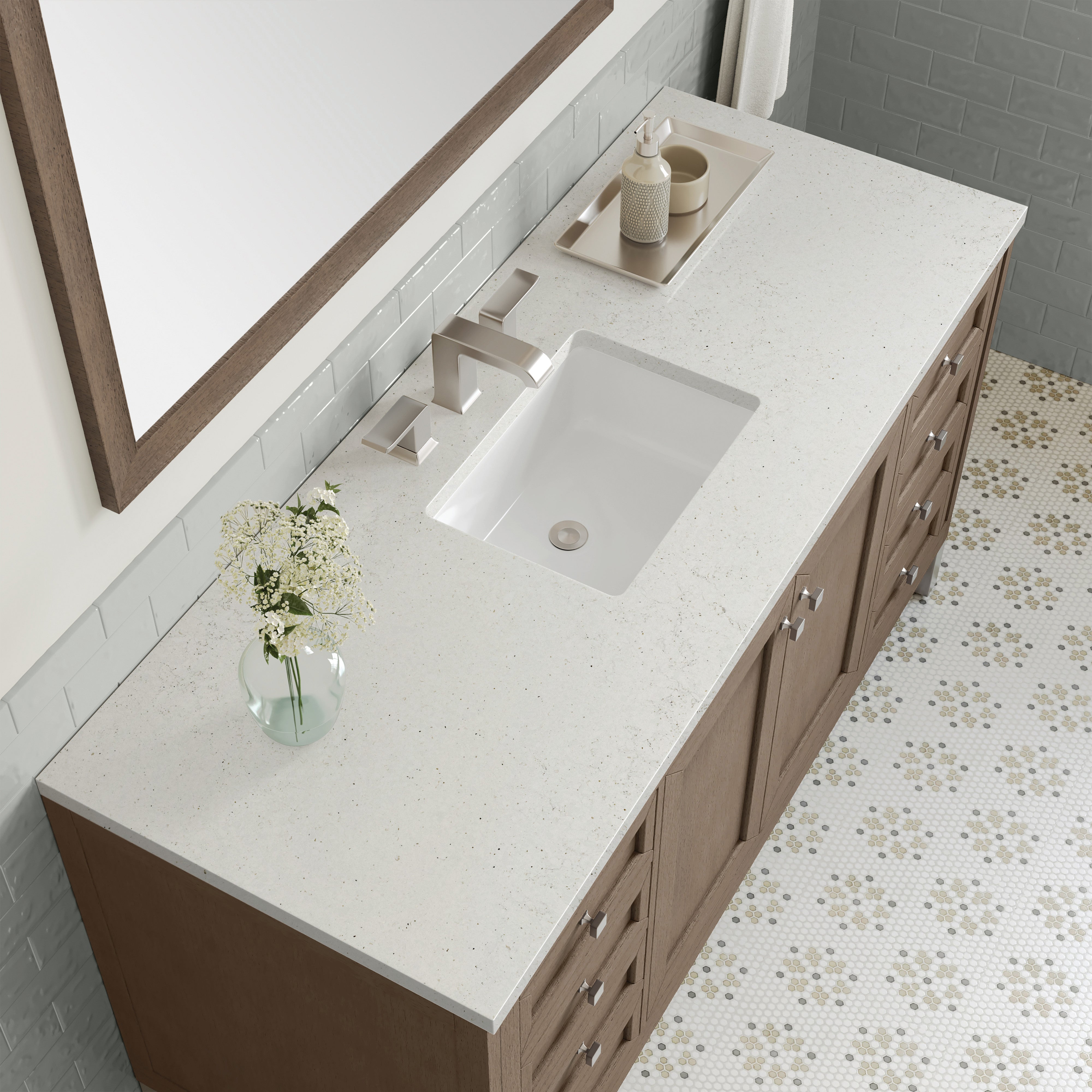 lime delight quartz top vanity