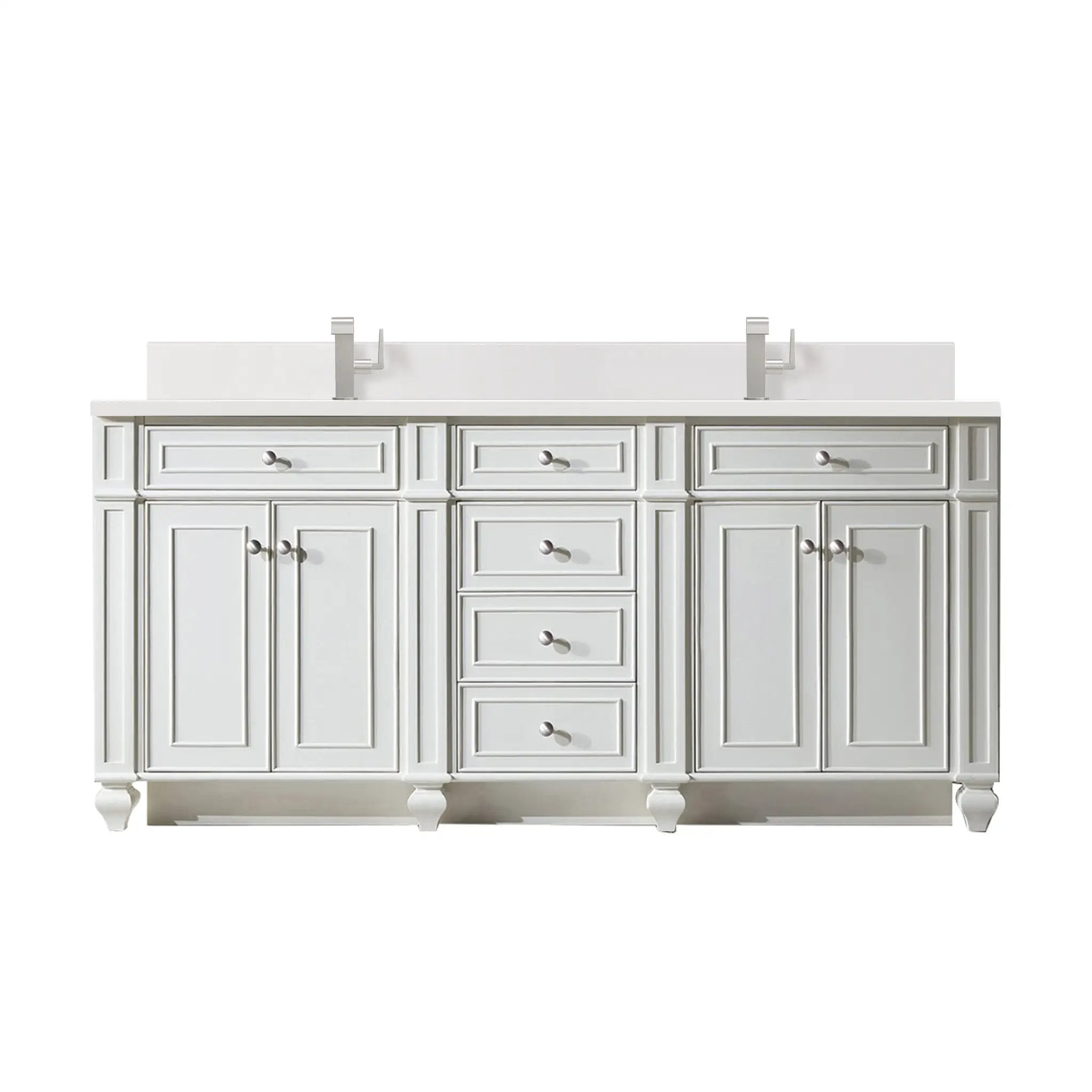 bright white vanity
