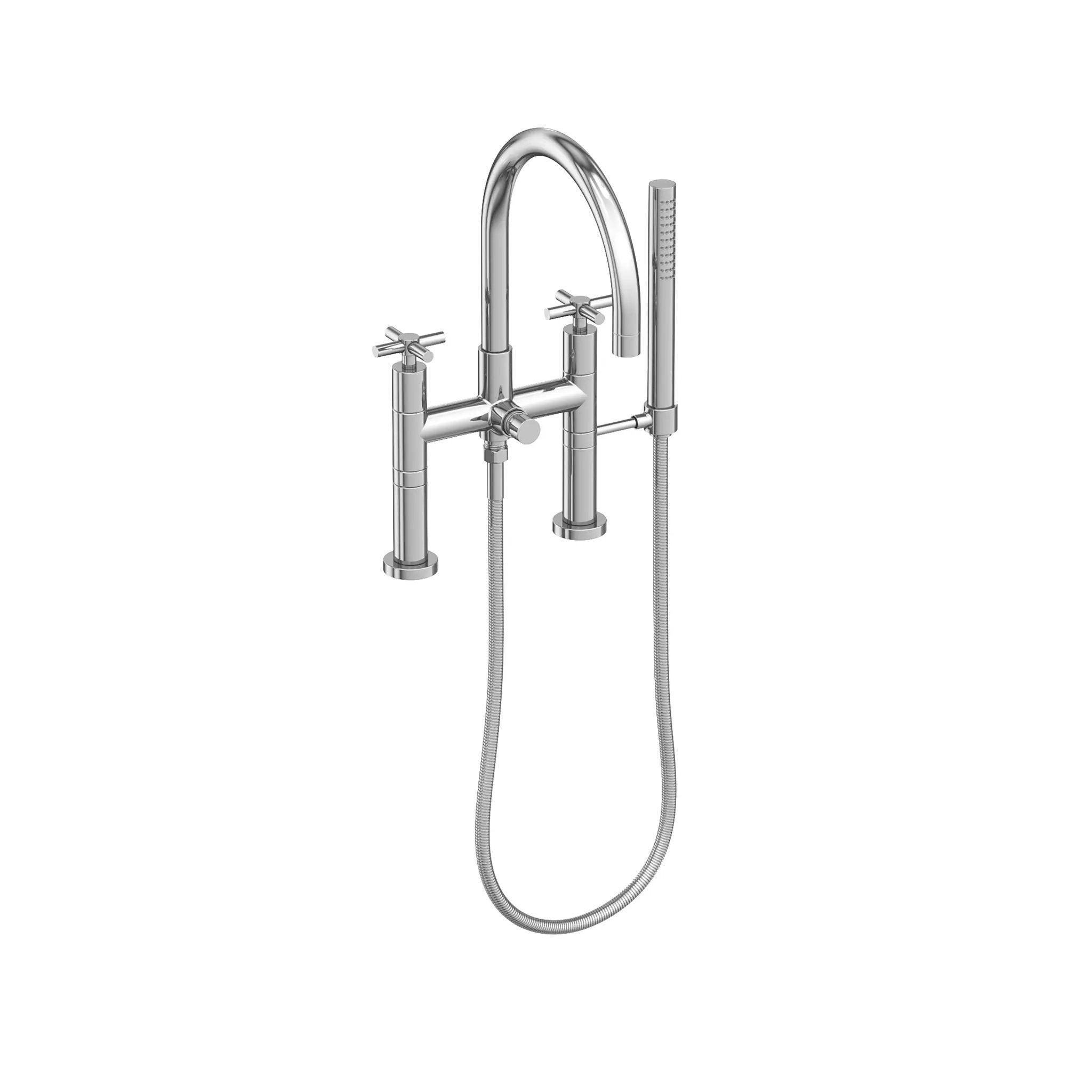 polished chrome shower set