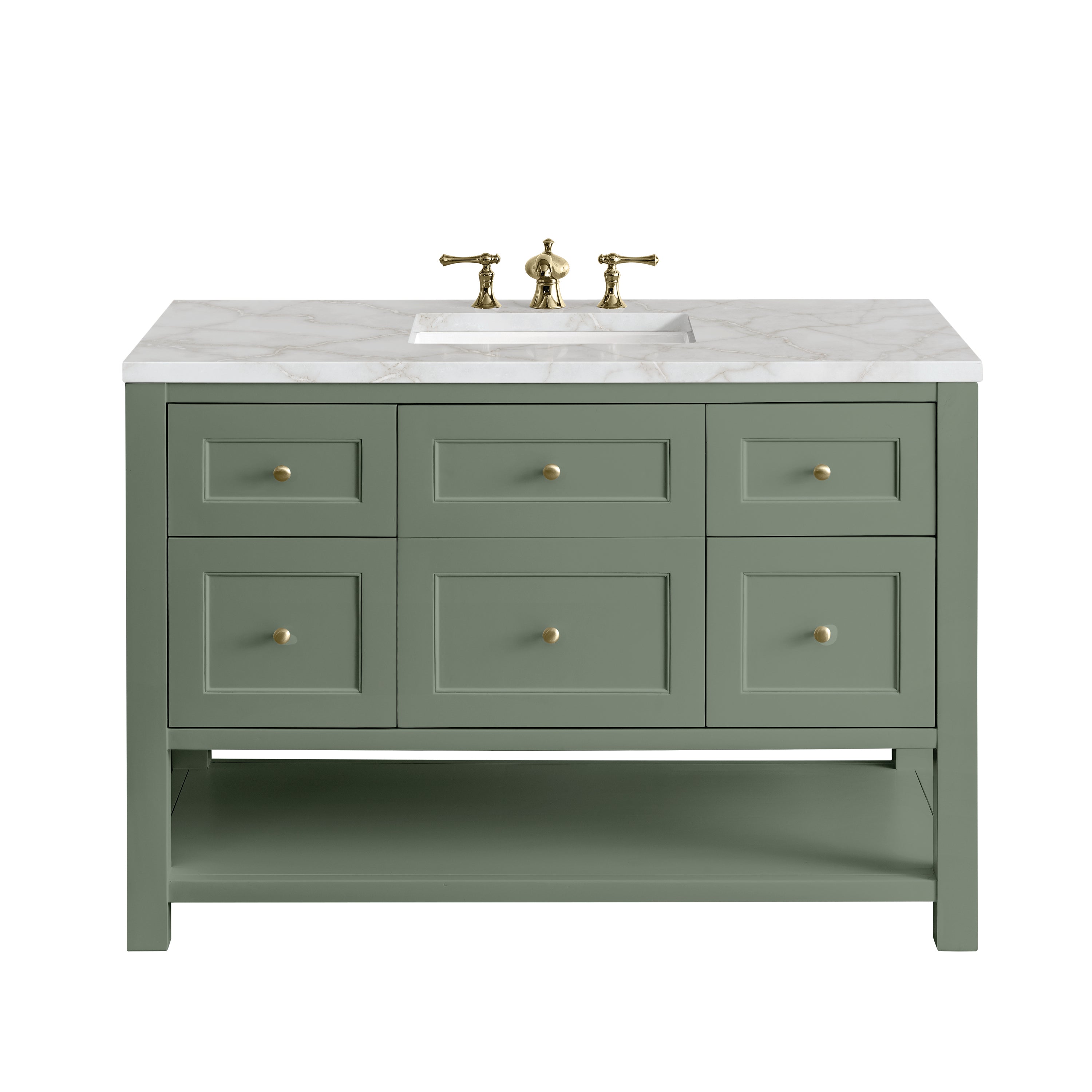 James Martin Vanities Breckenridge 48" Single Vanity - Smokey Celadon