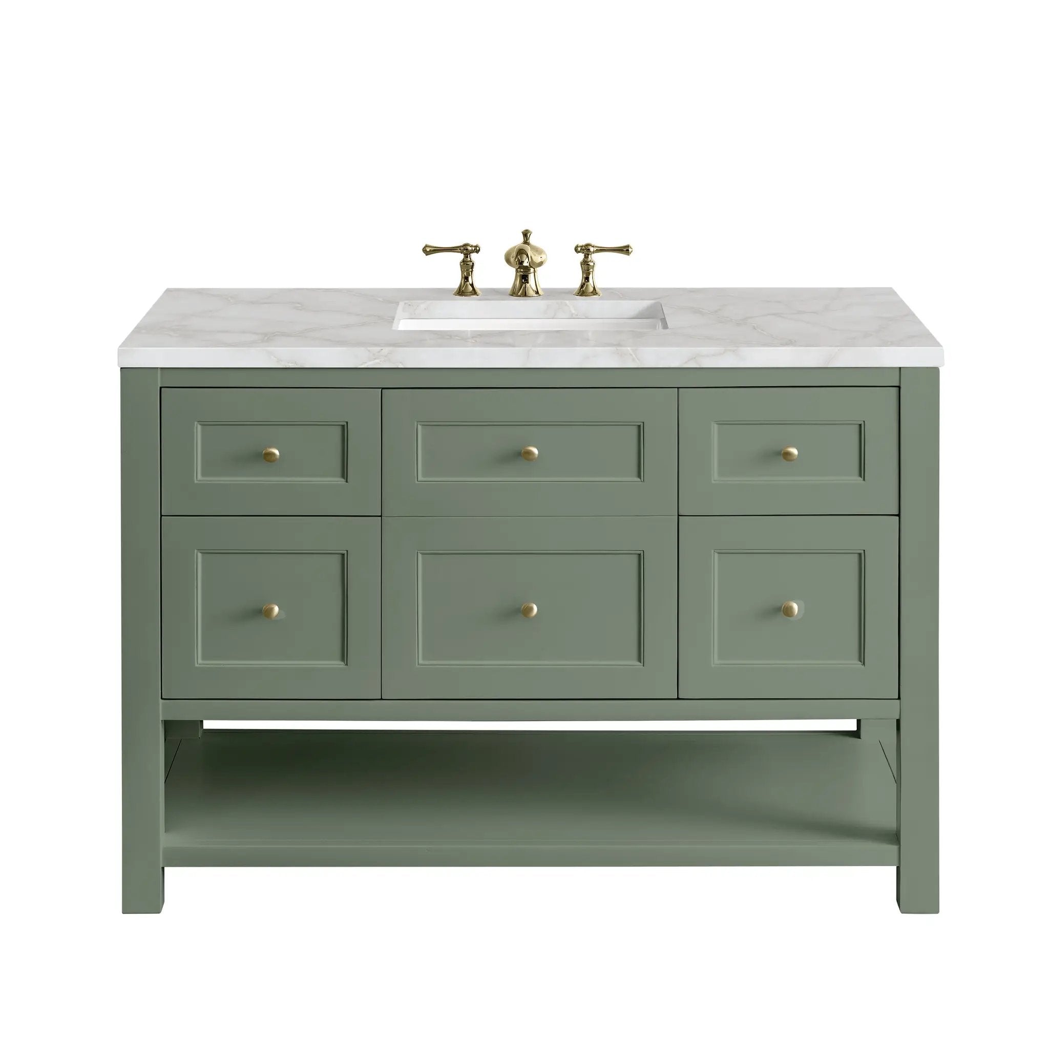 James Martin Breckenridge 48" Single Vanity Set - Smokey Celadon by James Martin Vanities