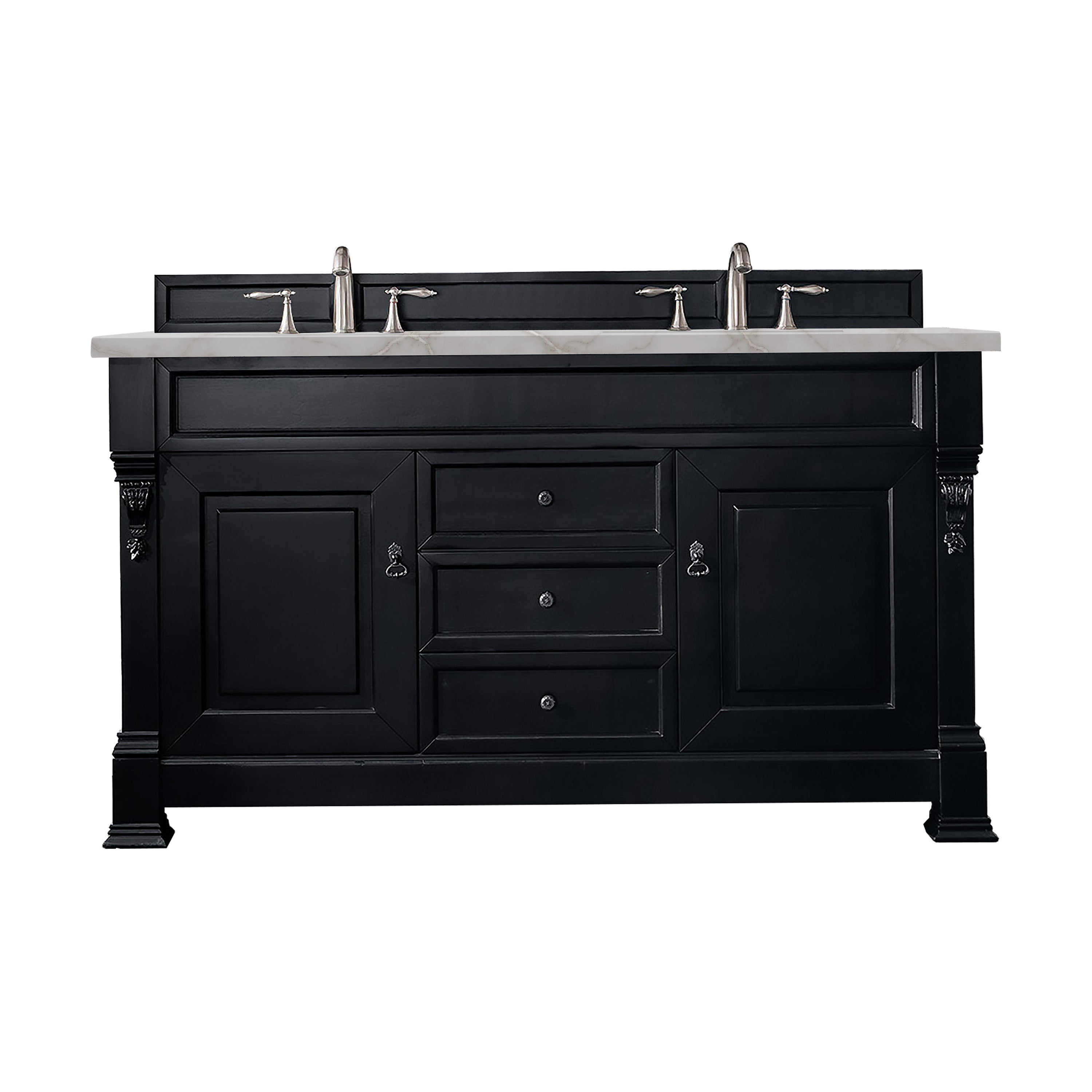 James Martin Vanities Brookfield 60" Double Vanity - Antique Black