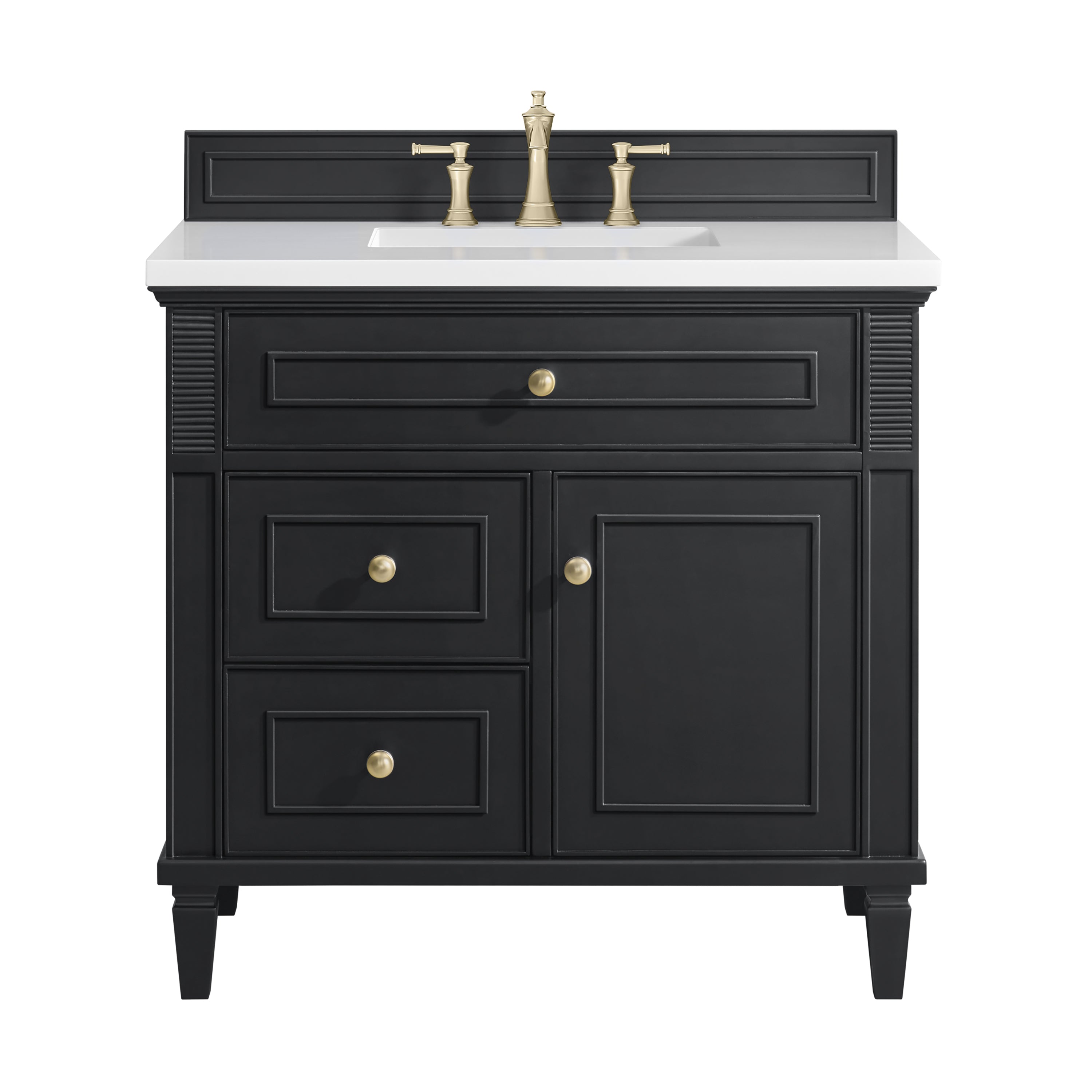 James Martin Vanities Lorelai 36" Single Vanity - Black Onyx