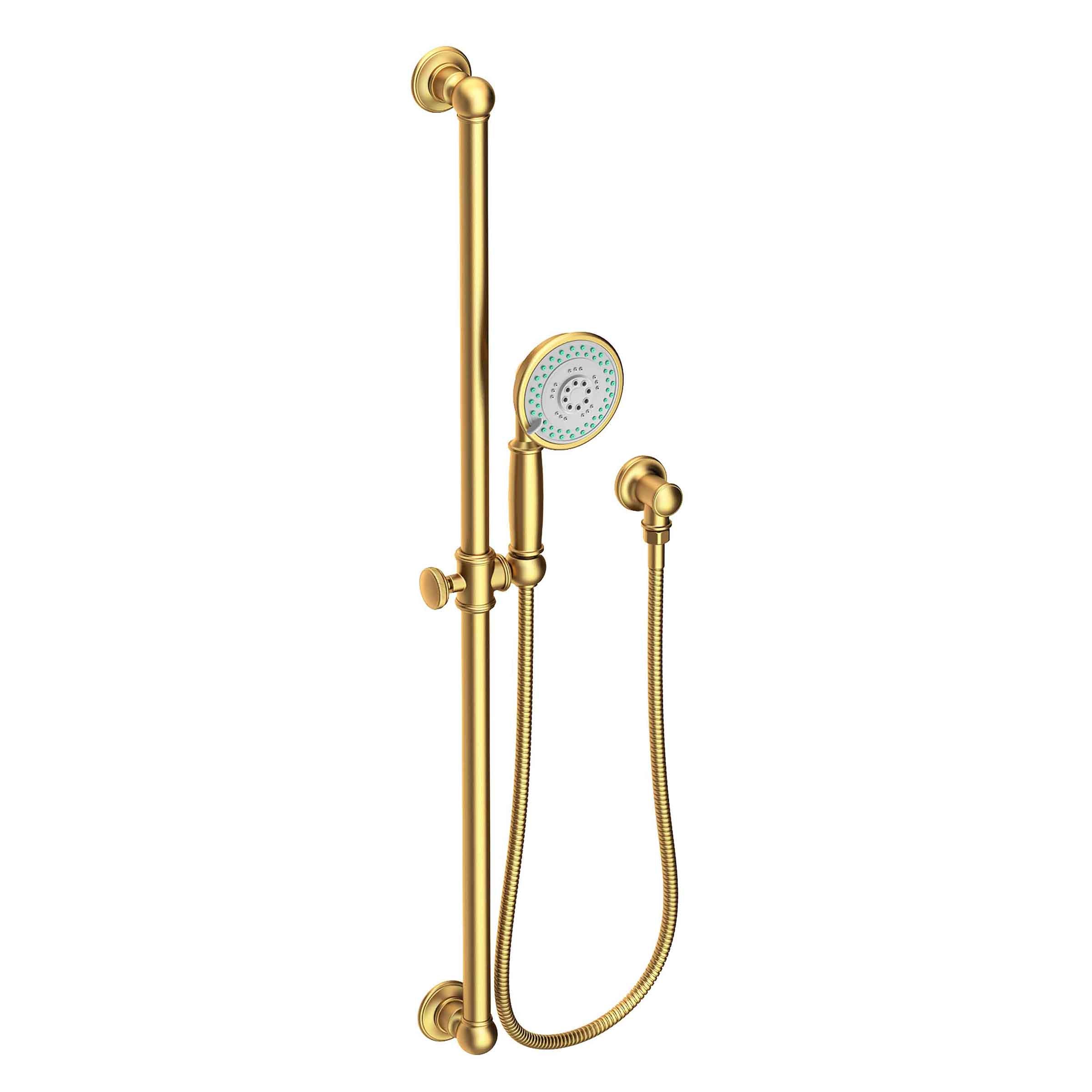 Newport Brass Tub & Shower Slide Bar with Single Function Hand Shower Set