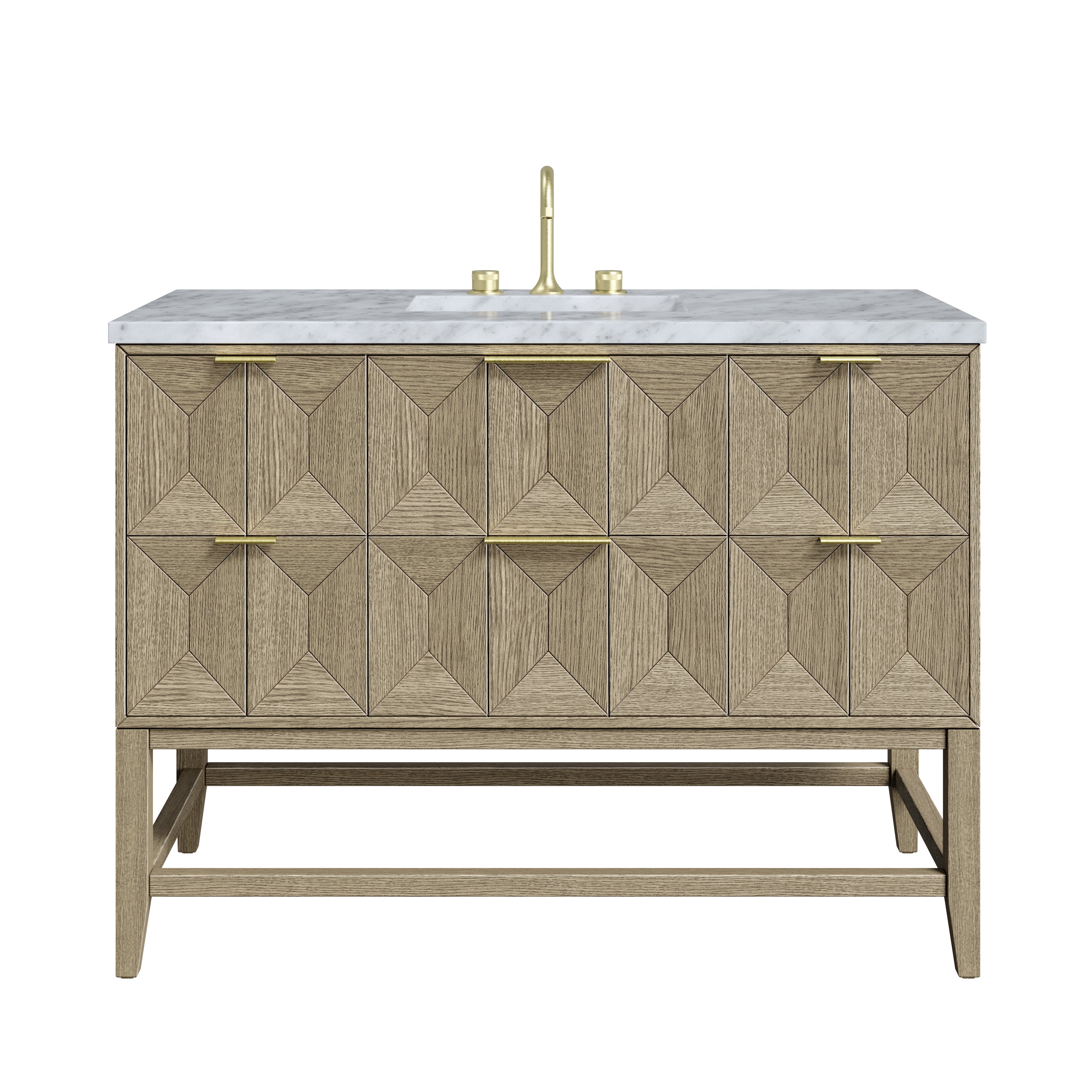 James Martin Vanities Emmeline 48" Single Vanity - Pebble Oak