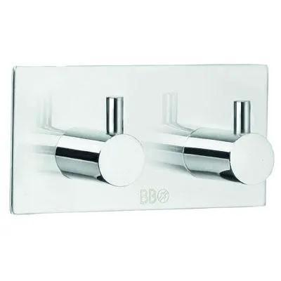 Smedbo Beslagsboden Design Double Towel hook Self-adhesive by Smedbo