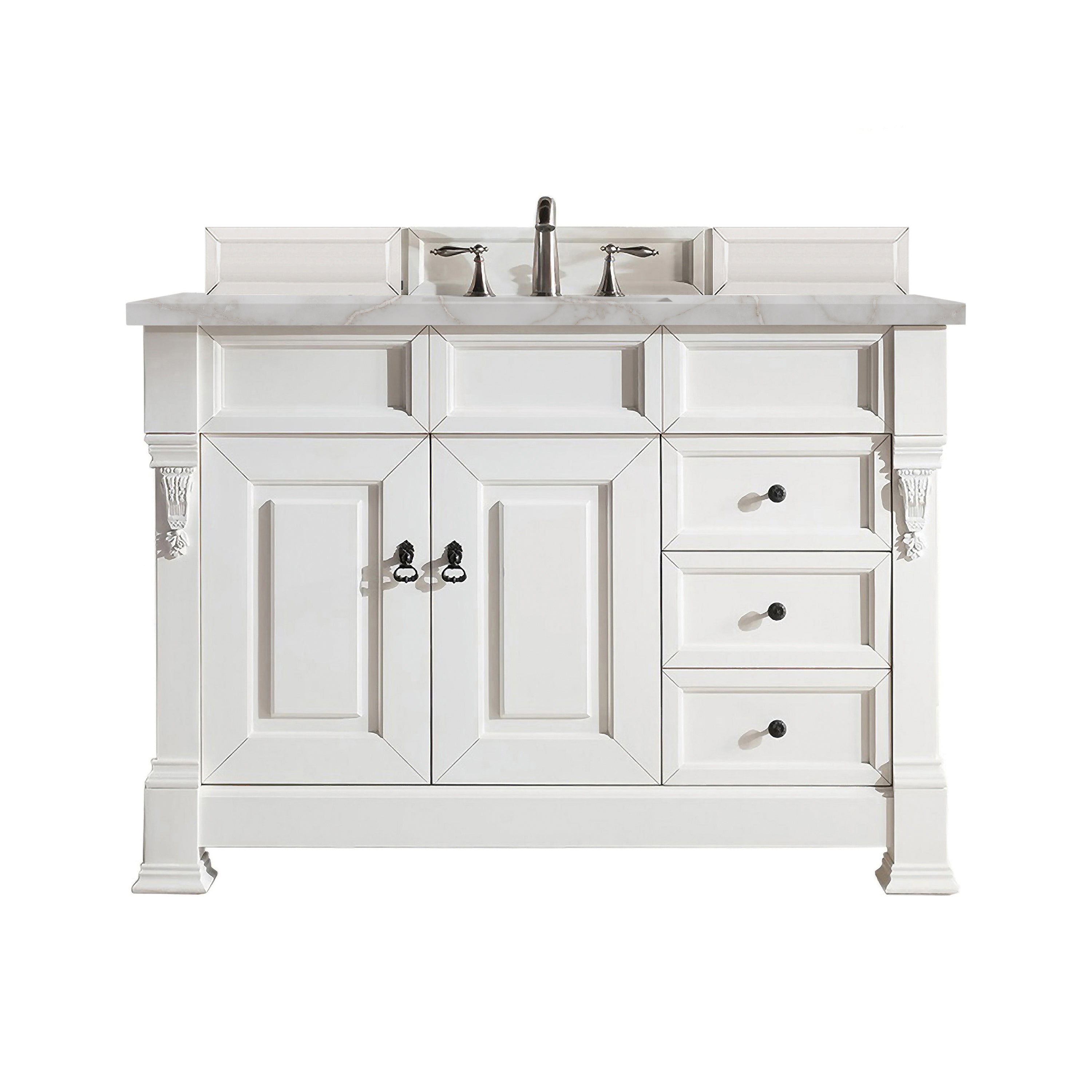 James Martin Vanities Brookfield 48" Single Vanity - Bright White