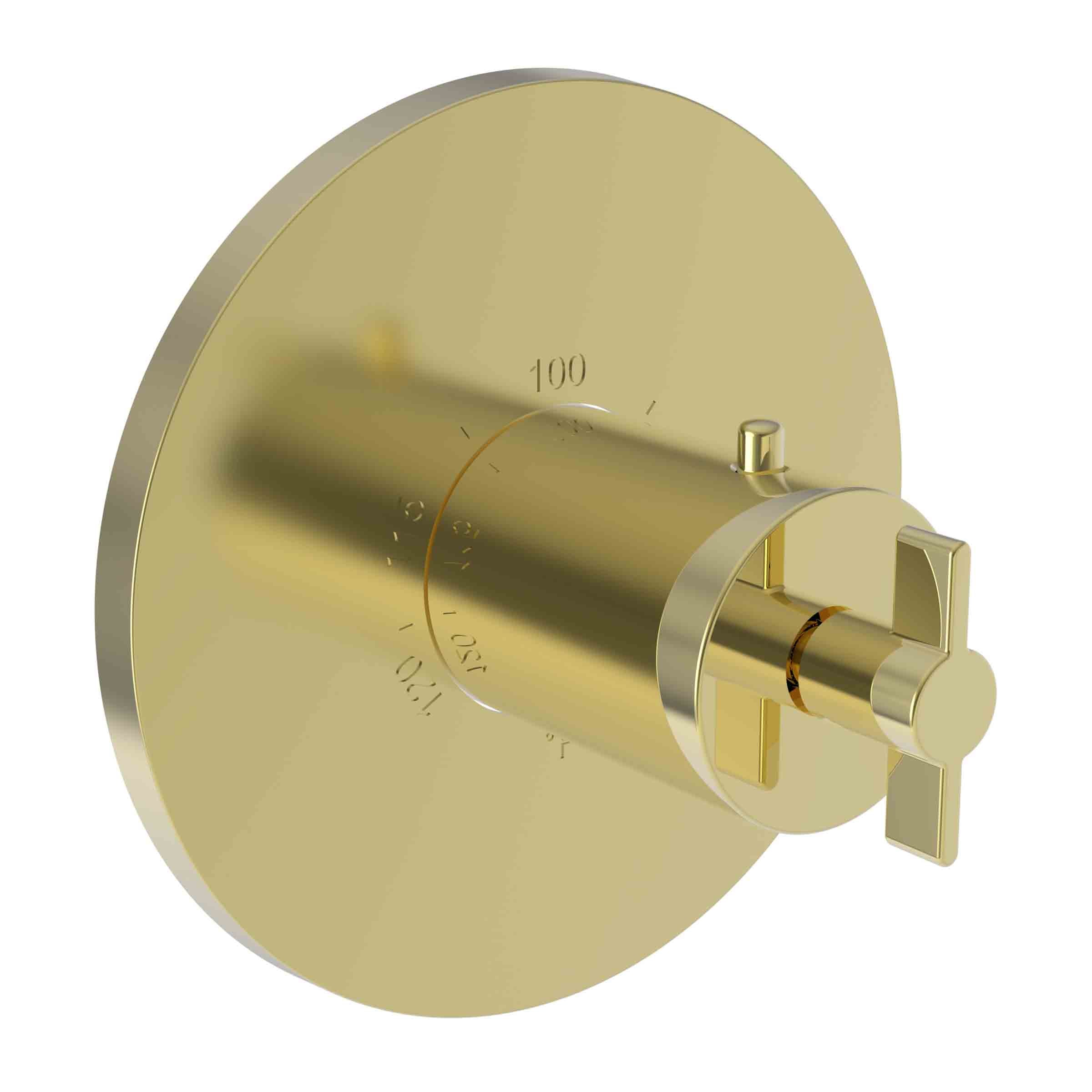 Newport Brass Tolmin 3/4" Round Thermostatic Trim Plate with Handle
