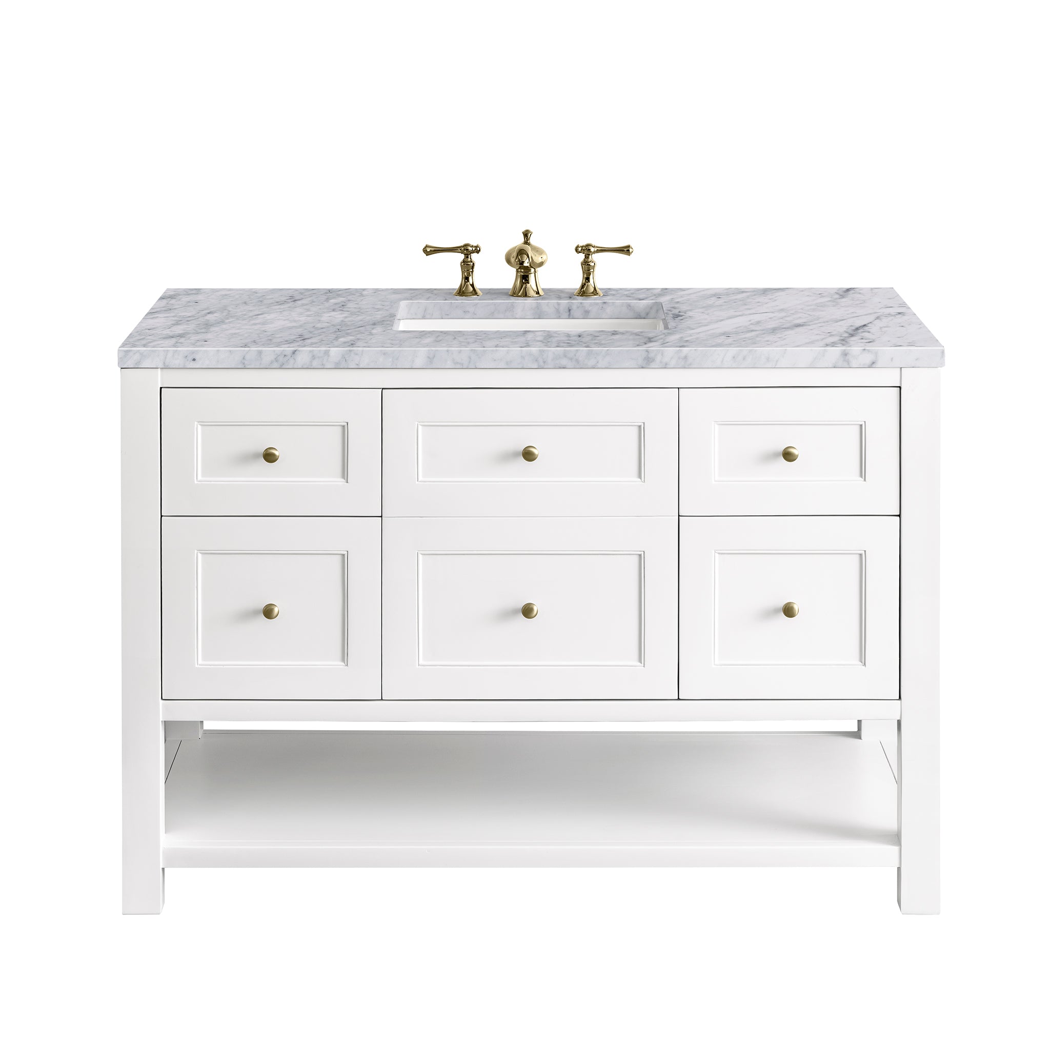 James Martin Vanities Breckenridge 48" Single Vanity - Bright White